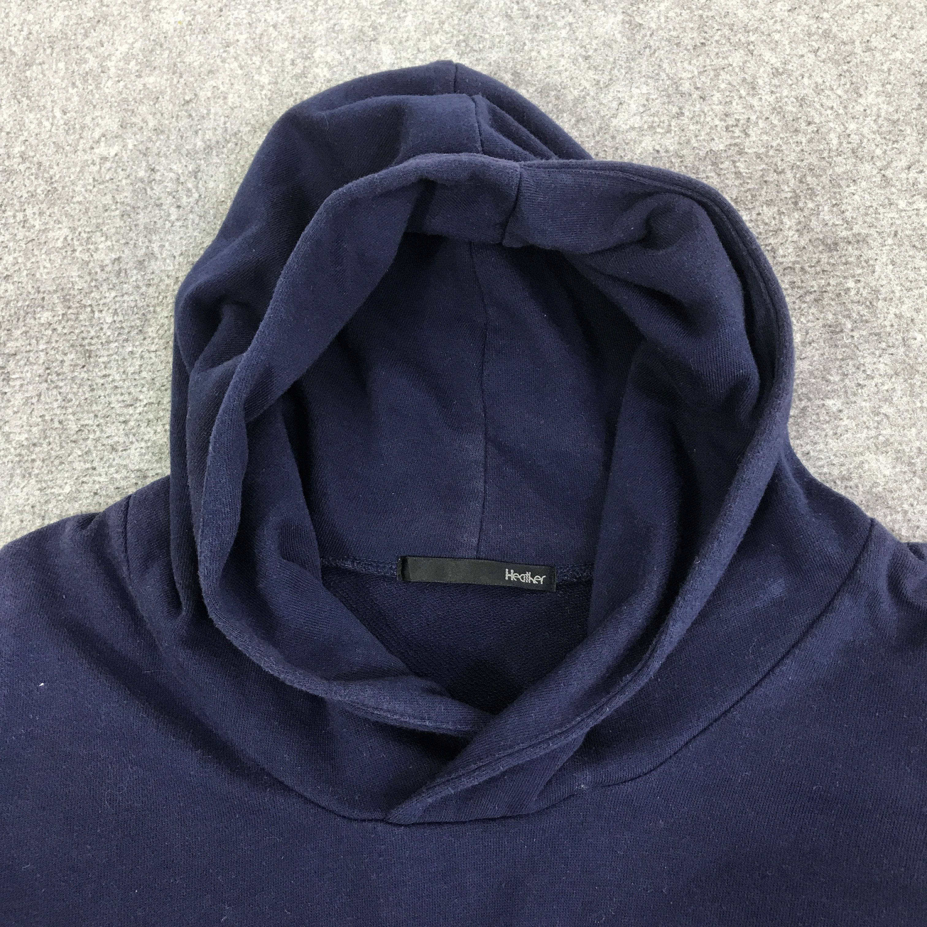 Japanese Brand healher Navy hoodie Sweatshirt K112B15 Size US S / EU 44-46 / 1 - 7 Thumbnail