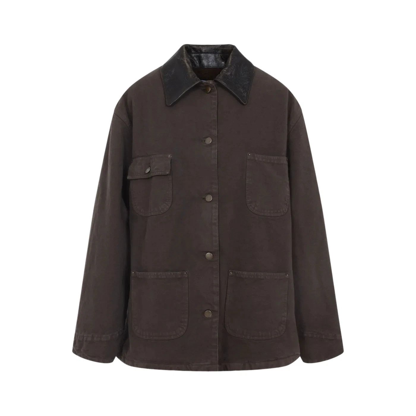 Prada PRADA Brown Denim Jacket New And Authentic Size ONE SIZE - 1 Thumbnail