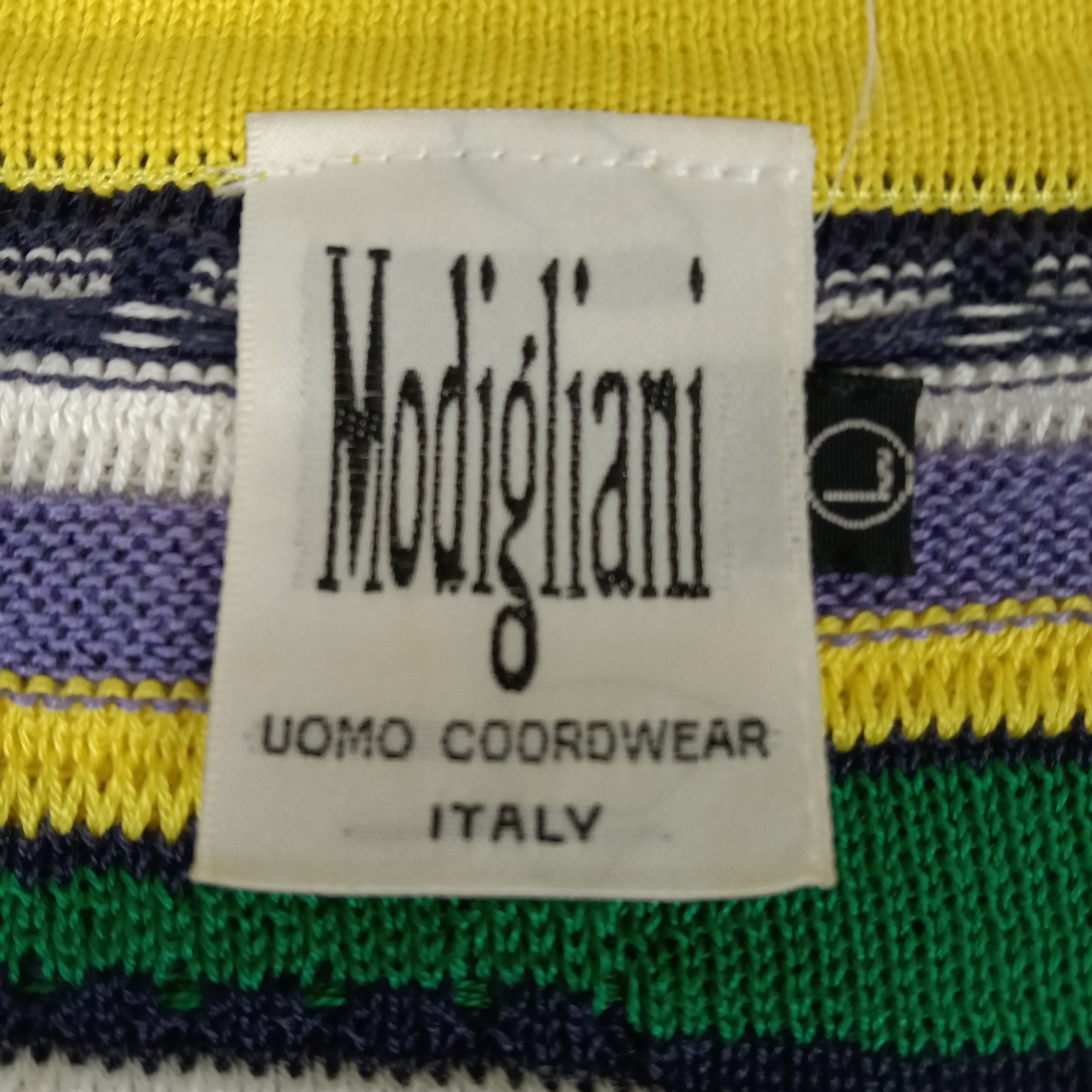 Coogi × Gypsy × Vintage Modigliani Knitted Hippie Style Polo Shirt Size US L / EU 52-54 / 3 - 4 Thumbnail