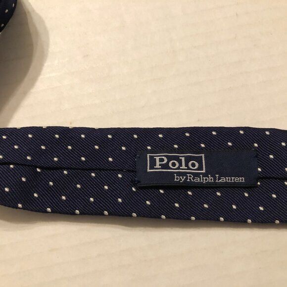 Polo Ralph Lauren polo Ralph Lauren men's new navy silk tie 3 3/4" X 58" Size ONE SIZE - 3 Thumbnail