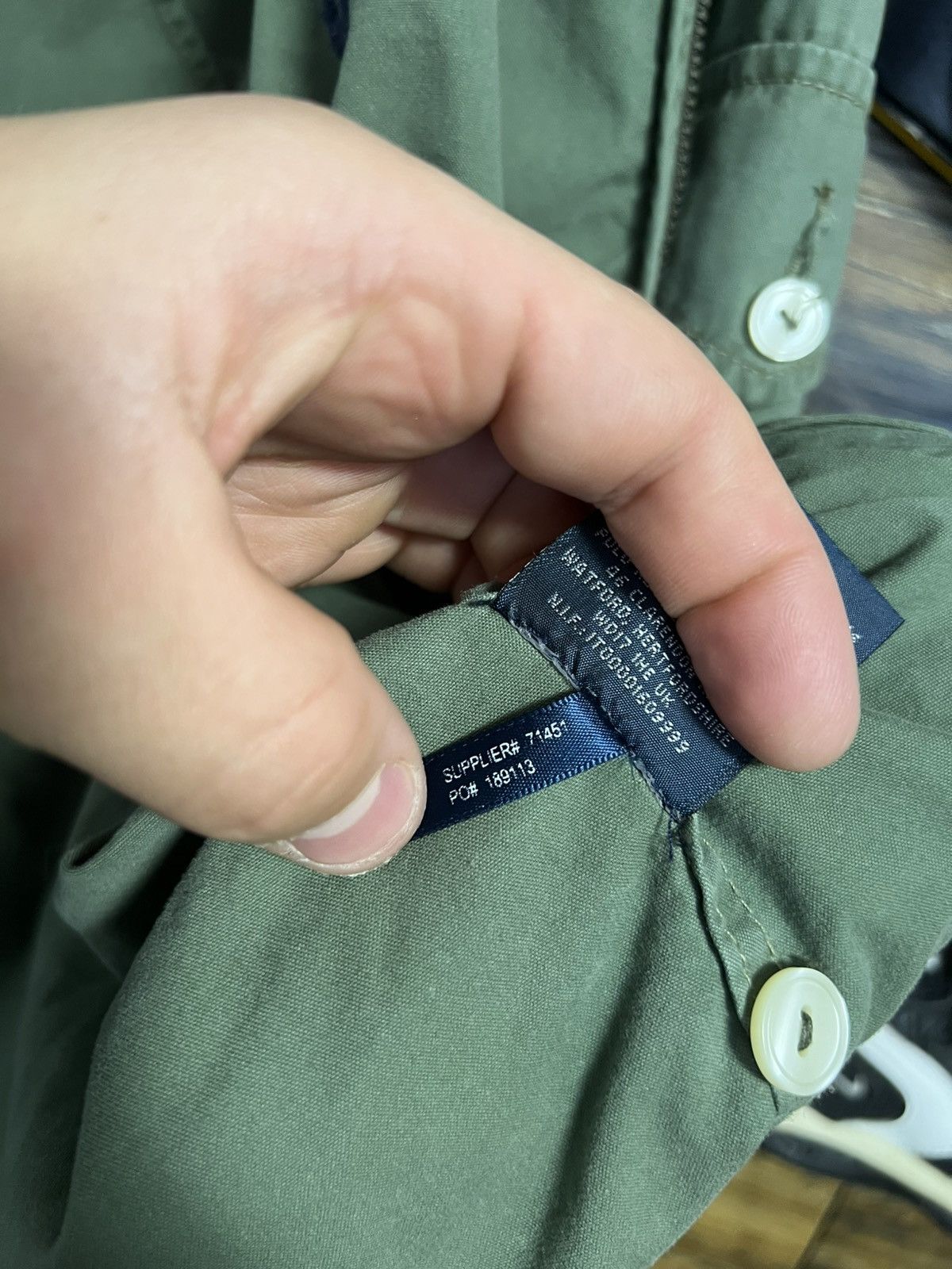Polo Ralph Lauren × Vintage POLO RALPH LAUREN Military Jacket Green Big Pony Cotton Size US XL / EU 56 / 4 - 20 Thumbnail