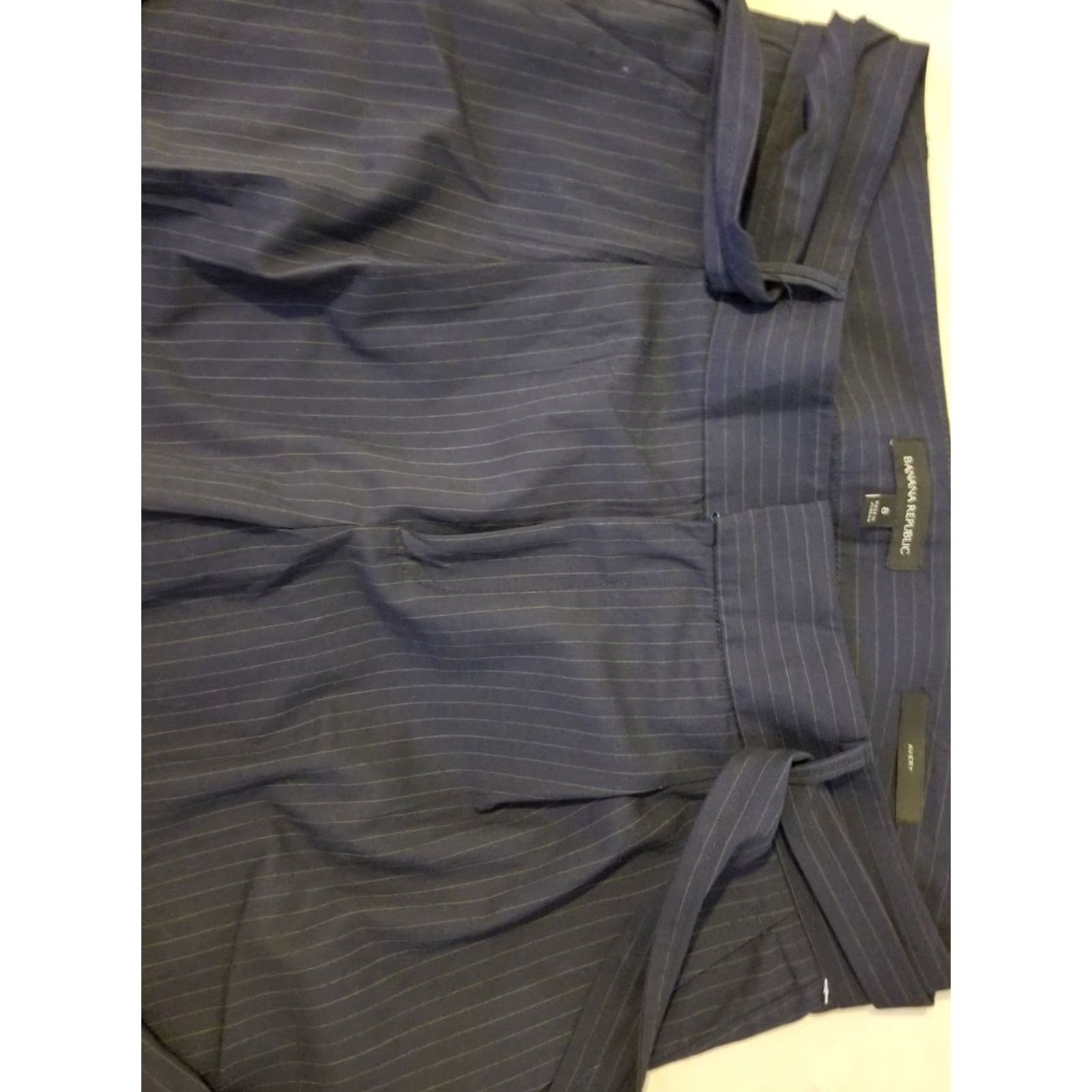 Banana Republic Womens Banana Republic Pants 8 Navy Blue Chino Stretch Dress Shirt? Size 30" / US 8 / IT 44 - 4 Thumbnail