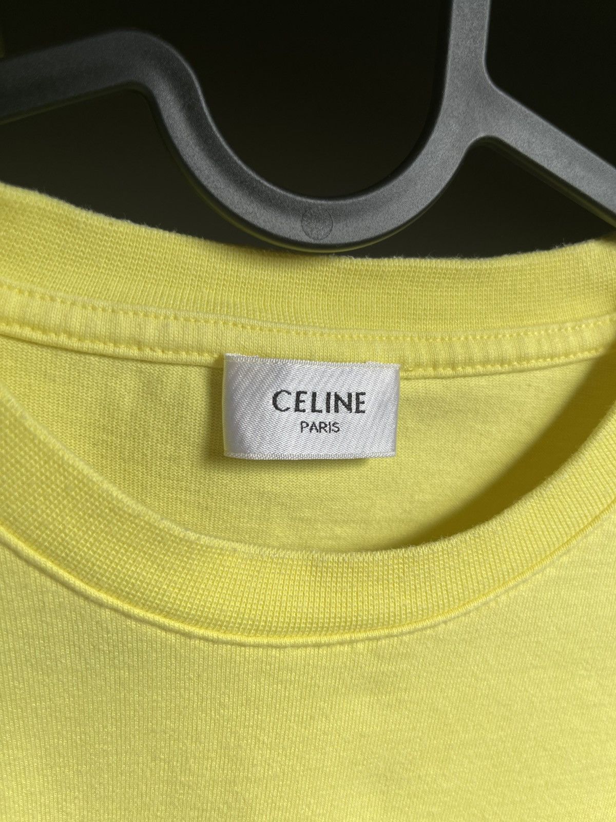Celine Celine Logo Cropped Loose T-Shirt Size XL / US 12-14 / IT 48-50 - 2 Thumbnail