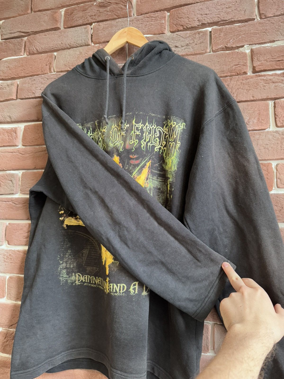 Band Tees Vintage 00s Cradle of Filth Damnatio Black Metal Band hoodie Size US L / EU 52-54 / 3 - 6 Thumbnail