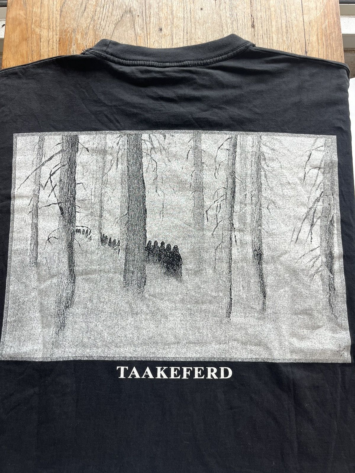 Band Tees × Vintage Vintage DARKTHRONE TAAKEFERD 90’s black metal Tshirt Size US XL / EU 56 / 4 - 8 Thumbnail