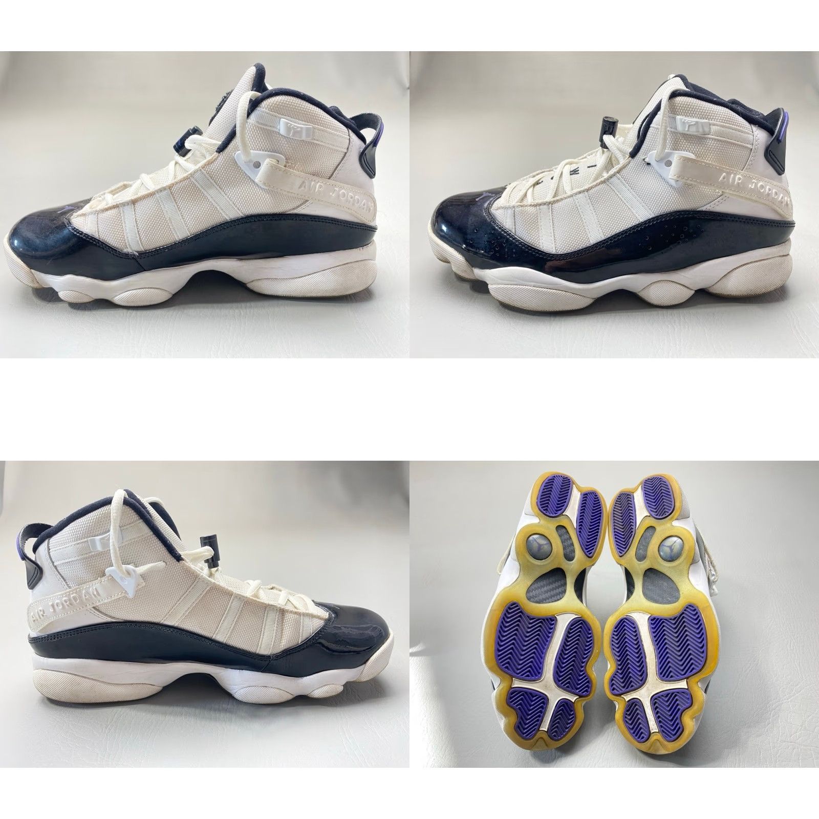Jordan Brand Jordan Te 2 Low 6 Rings Sneakers White Black Dark Concord Men's Size 10 1384 Size US 10 / EU 43 - 8 Thumbnail