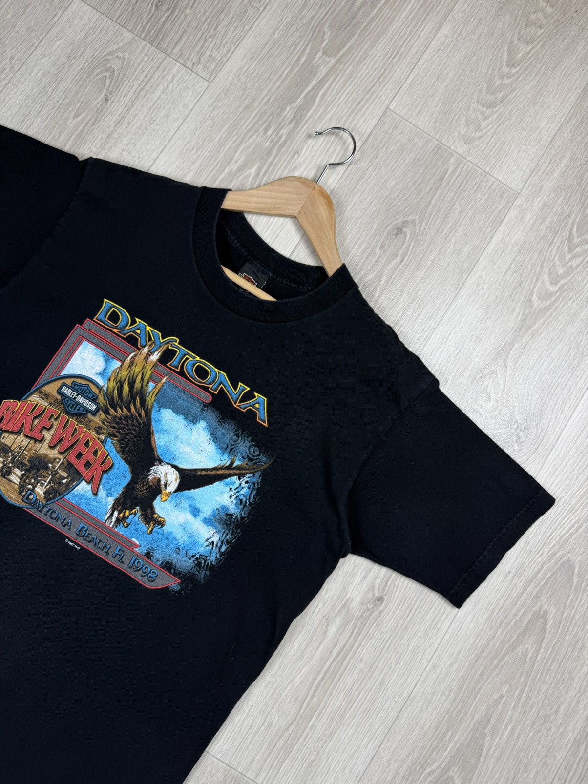 Harley Davidson Vintage Harley Davidson Daytona T-Shirt 1997 Size US L / EU 52-54 / 3 - 2 Thumbnail