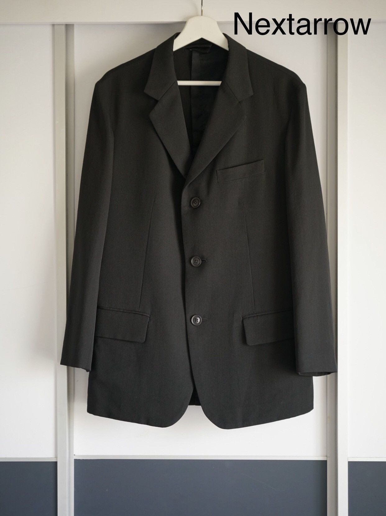 Yohji Yamamoto Yohji Yamamoto 15aw back button-down pleated suit 2412- Size 42S - 1 Thumbnail