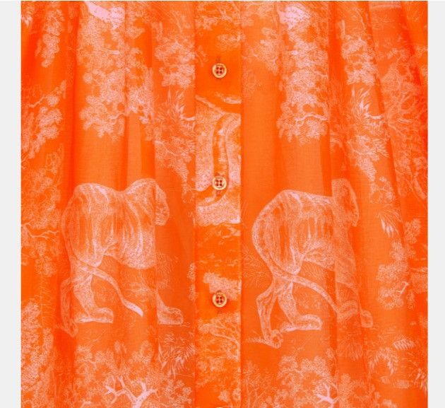 o1w1db10924 Mid-Length Dress in Orange