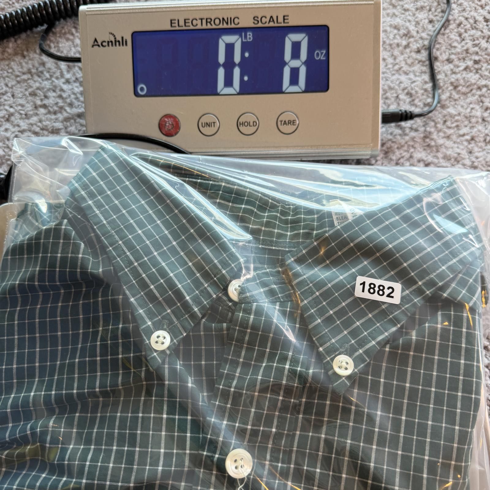 L.L. Bean Vintage LL Bean Green Grid Check Button Down Shirt Mens L Size US L / EU 52-54 / 3 - 5 Thumbnail