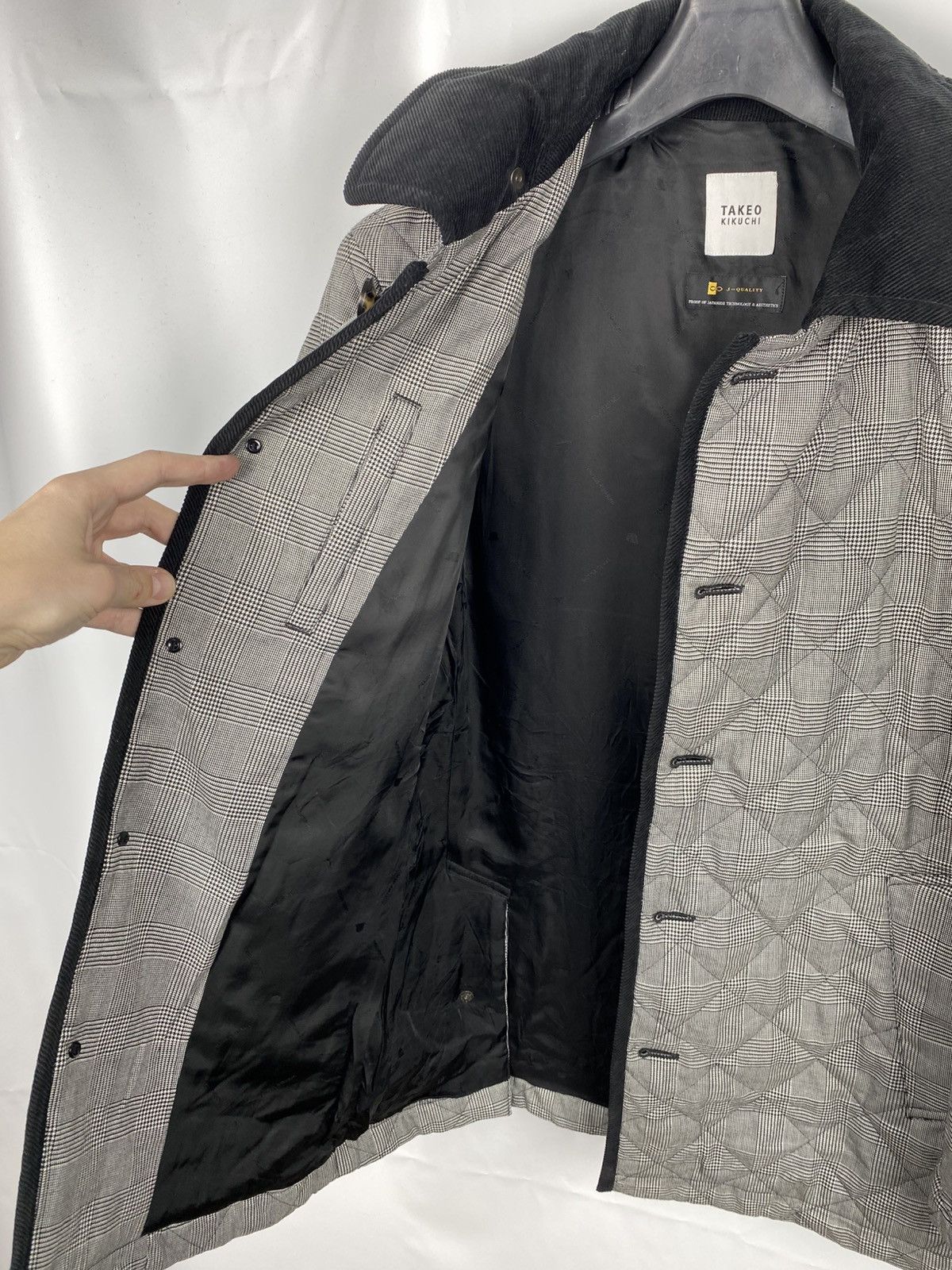 Japanese Brand × Takeo Kikuchi Takeo Kikuchi Plaid Quilted Jacket Hooded size 3 Size US M / EU 48-50 / 2 - 13 Thumbnail