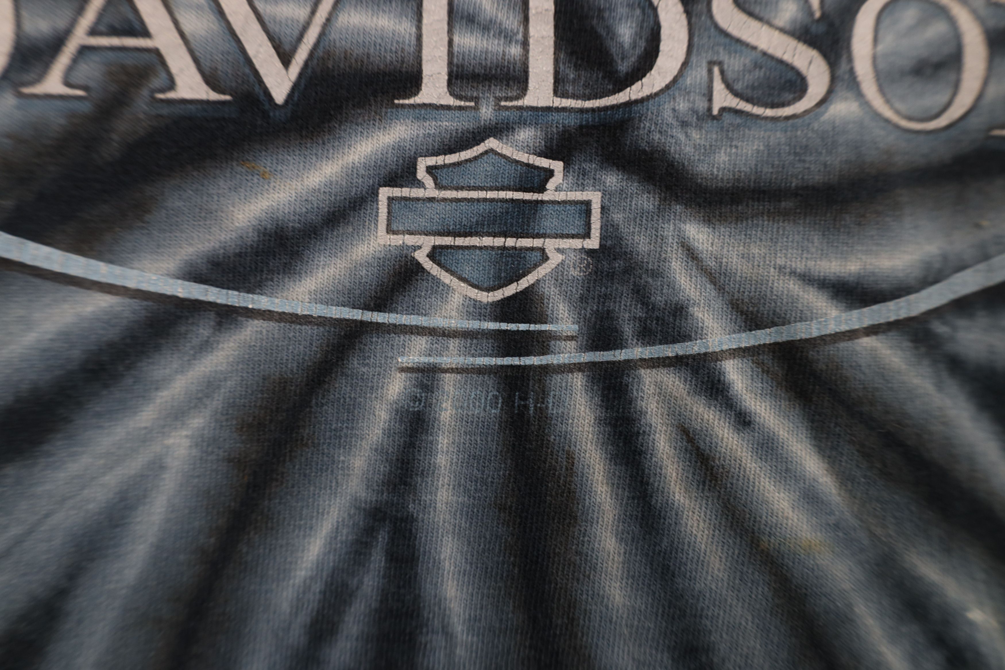 Harley Davidson Vintage Y2K 2000 Harley Davidson Tie Dye Eagle T-Shirt Size US L / EU 52-54 / 3 - 5 Thumbnail