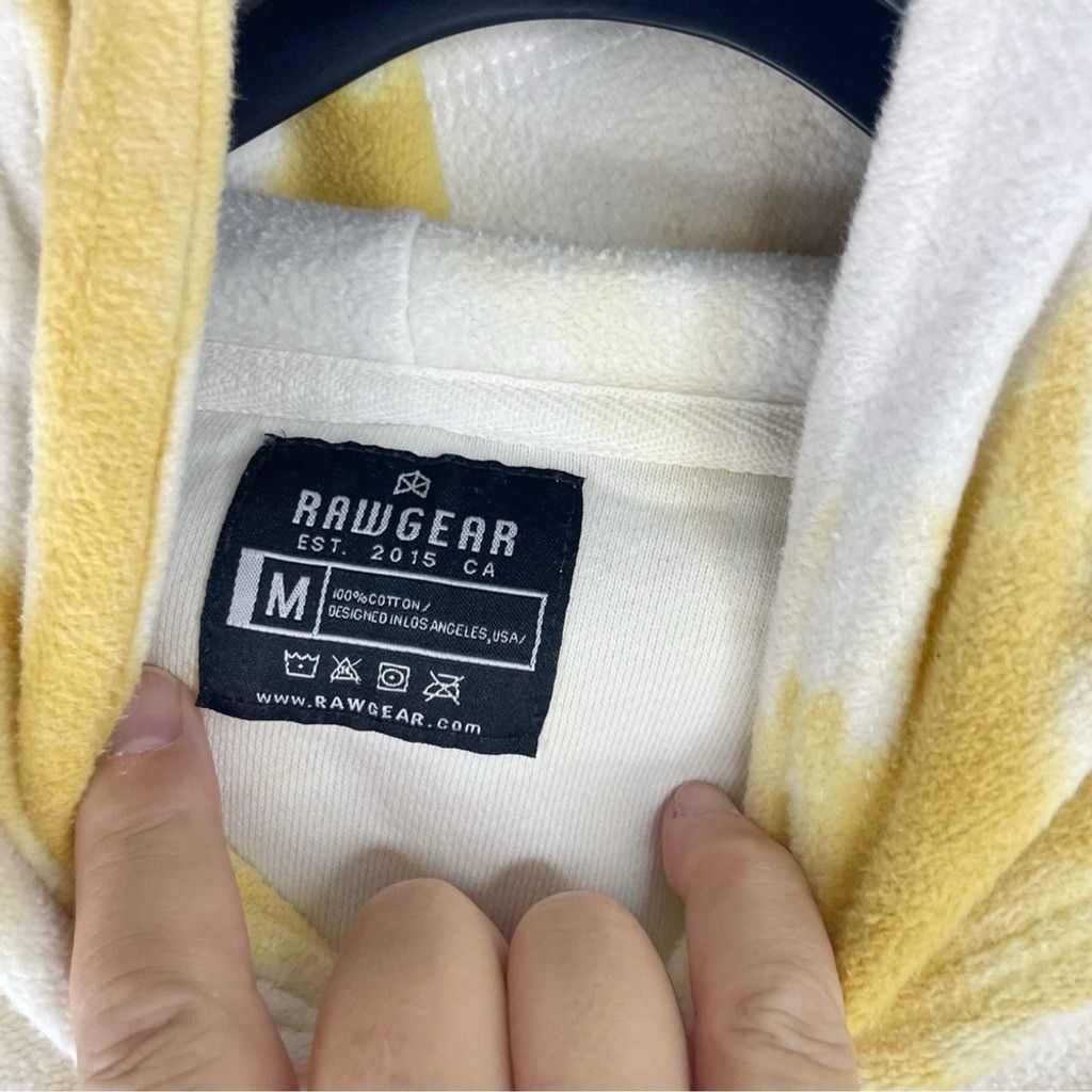 Other RAW GEAR Men’s White, Yellow Orange Tie-dye Designer HoodieM Size US M / EU 48-50 / 2 - 4 Thumbnail