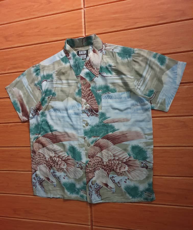 PPFM 💥RATON LAVEUR Eagle Hawaiian shirt Size US L / EU 52-54 / 3 - 10 Thumbnail