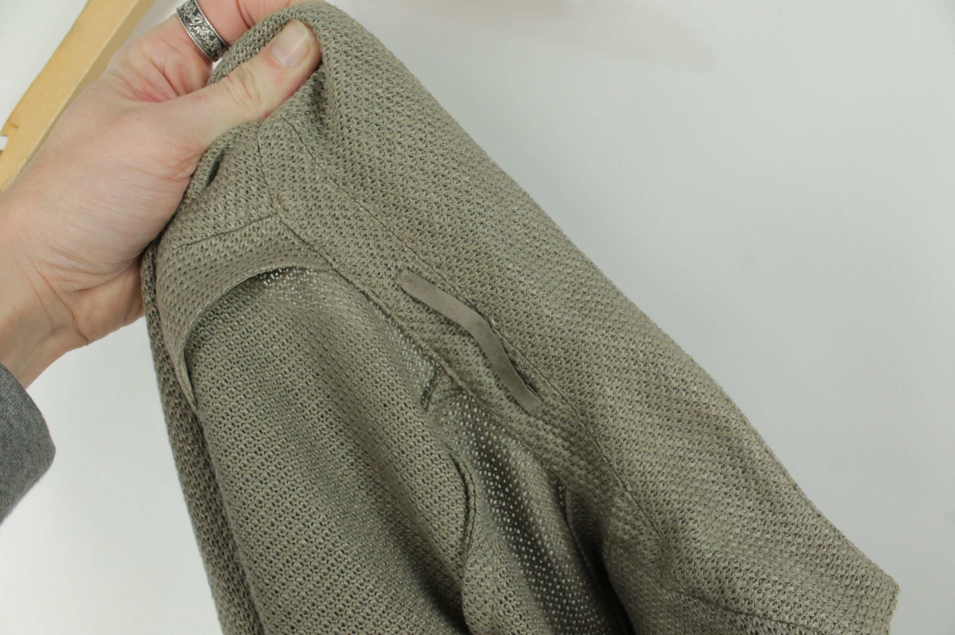 Eleventy Eleventy Tailored Blazer Knit Linen Cotton Blend Jacket Size L / US 10 / IT 46 - 10 Thumbnail