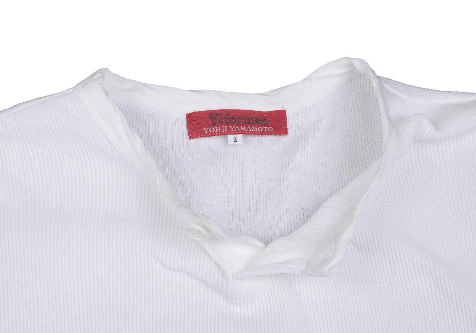 Jean Paul Gaultier Cotton Rib T-Shirt with Hem Detail in White Size US S / EU 44-46 / 1 - 6 Thumbnail
