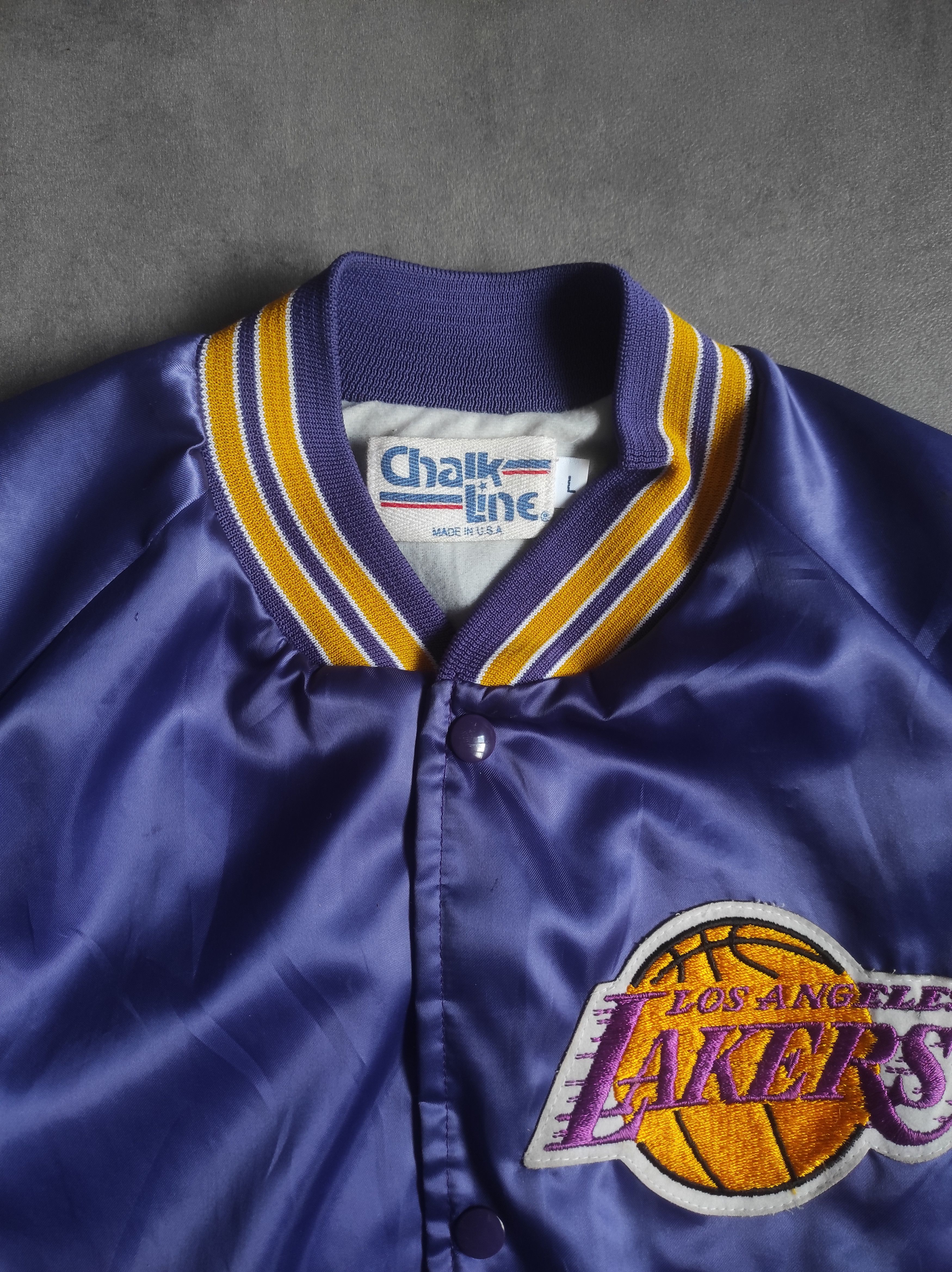 NBA Vintage Chalk Line NBA Los Angeles Lakers Bomber Jacket USA Size US L / EU 52-54 / 3 - 5 Thumbnail