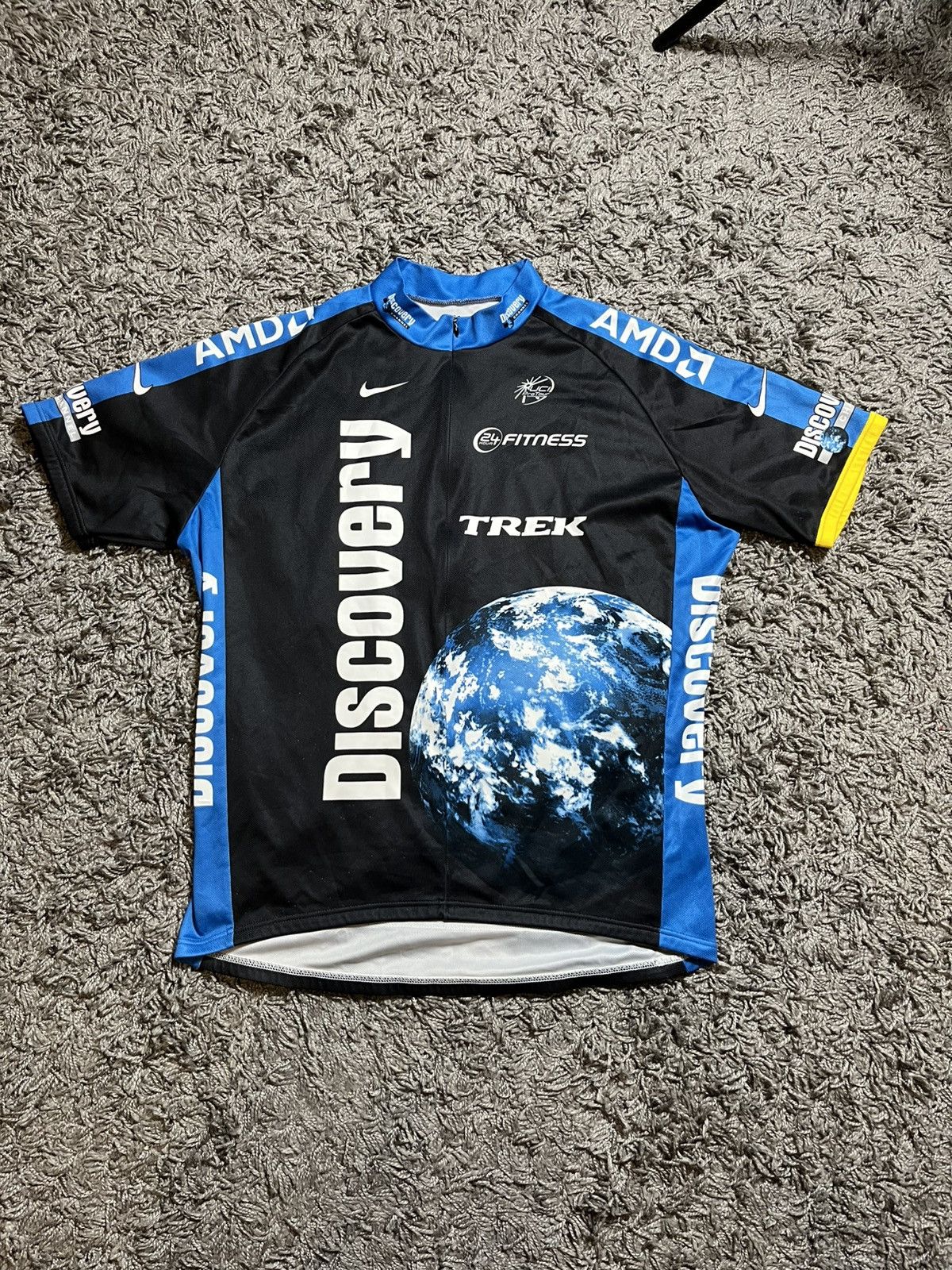 Nike × Vintage NIKE DISCOVERY VINTAGE 00s AMDA POLYESTER VELO JERSEY SHIRT Size US XXL / EU 58 / 5 - 1 Thumbnail