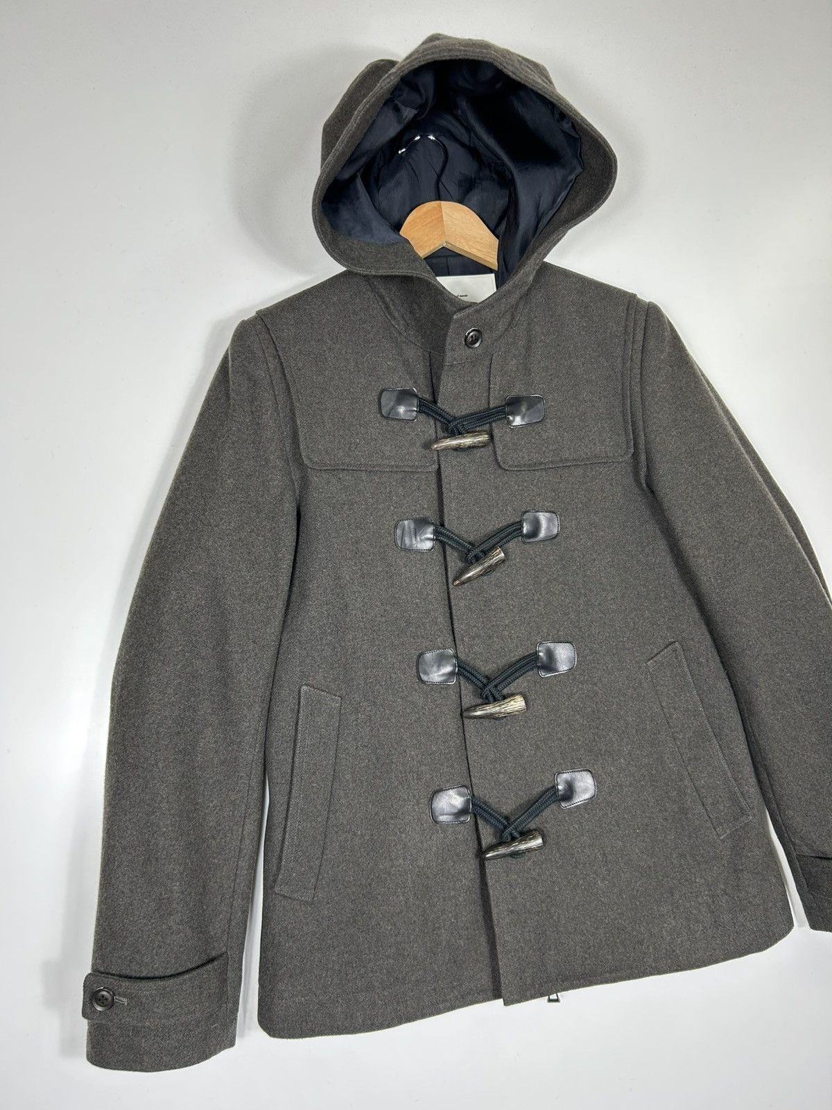 Man Of Moods MofM Man of Moods Hooded Wool Duffle Coat Toggle Jacket Size US S / EU 44-46 / 1 - 2 Thumbnail