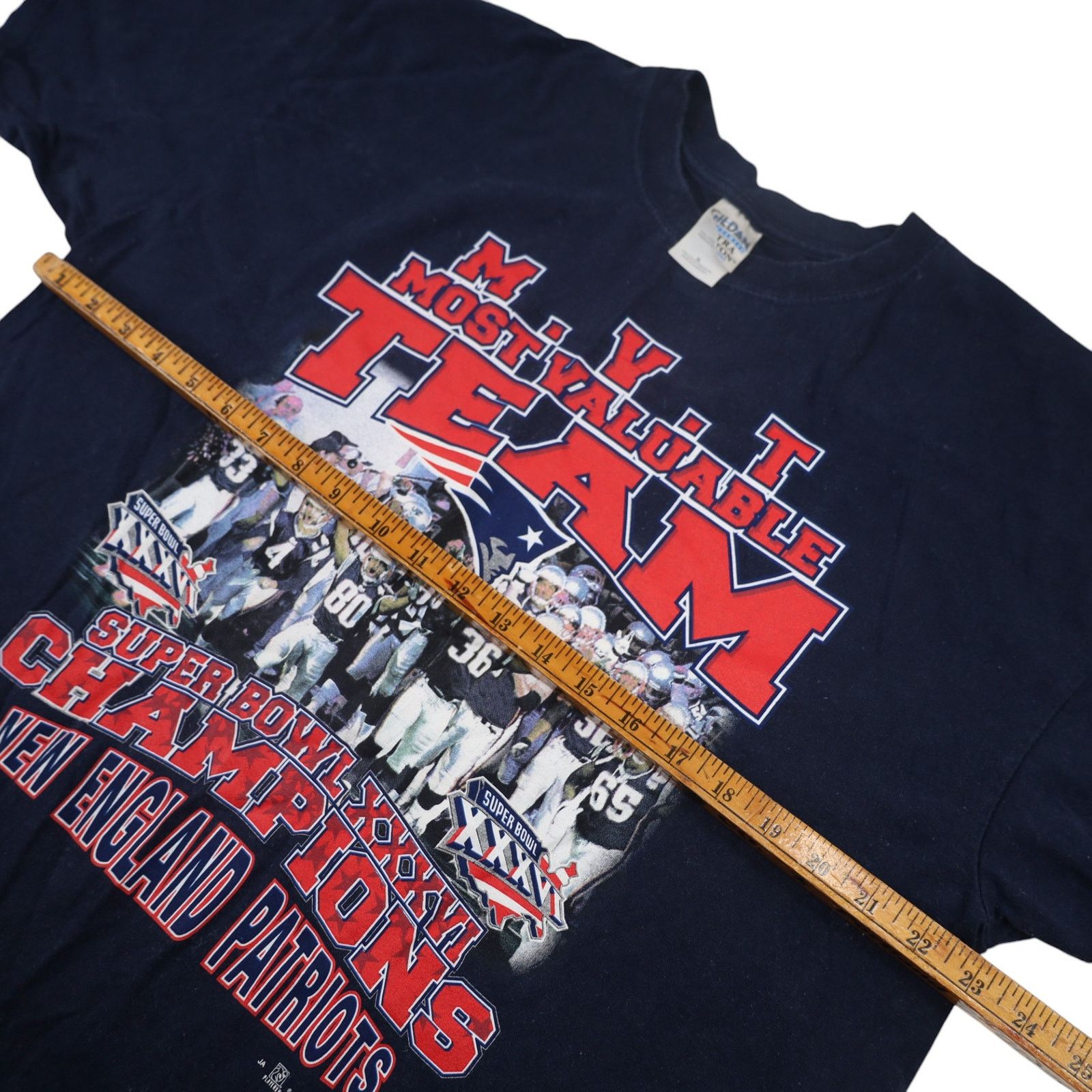 NFL × Vintage VTG Y2k New England Patriots Superbowl Champions Graphic T Size US XL / EU 56 / 4 - 7 Thumbnail
