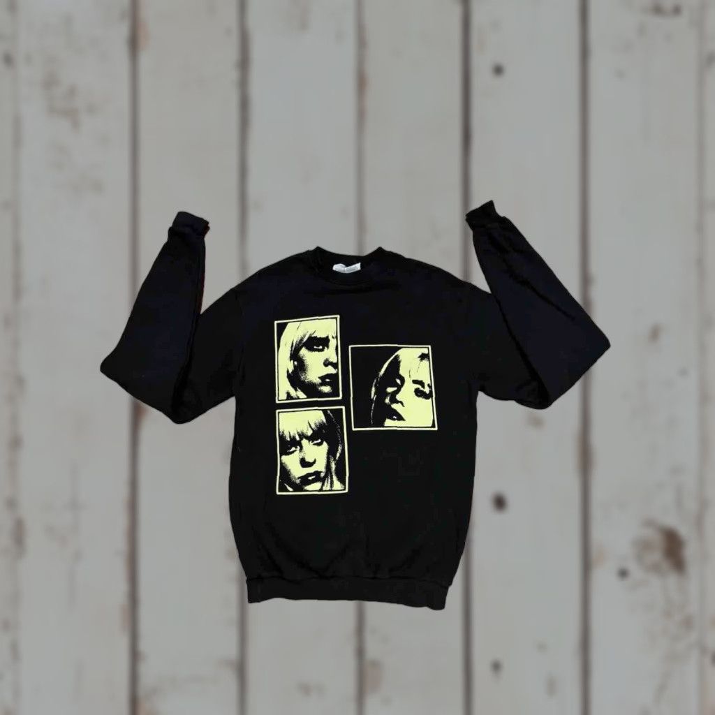 Vintage VINTAGE Billie Eilish Happier Than Ever World Tour 2022 Sweatshirt S Black Authentic CB6 Size US S / EU 44-46 / 1 - 1 Thumbnail