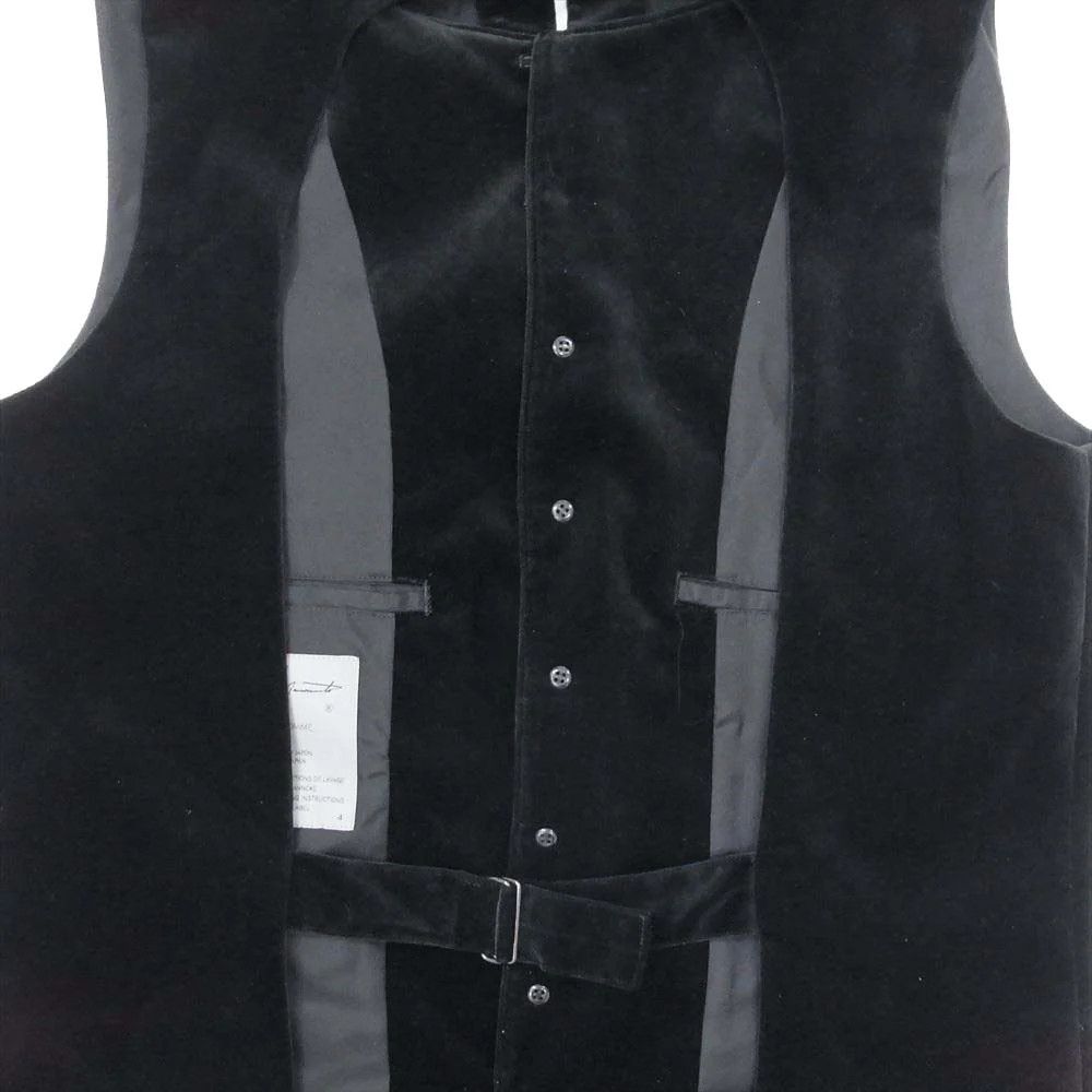 Yohji Yamamoto Yohji Yamamoto Pour Homme 23SS Velvet Gilet Vest Size US XL / EU 56 / 4 - 6 Thumbnail