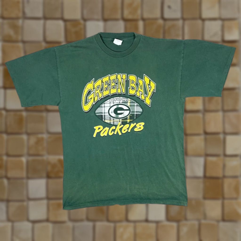 NFL VINTAGE NFL Cliff Engle Game Day GREEN PACKERS T-Shirt XXL Men's Graphic Single Stitch 90s Size US XXL / EU 58 / 5 - 1 Thumbnail