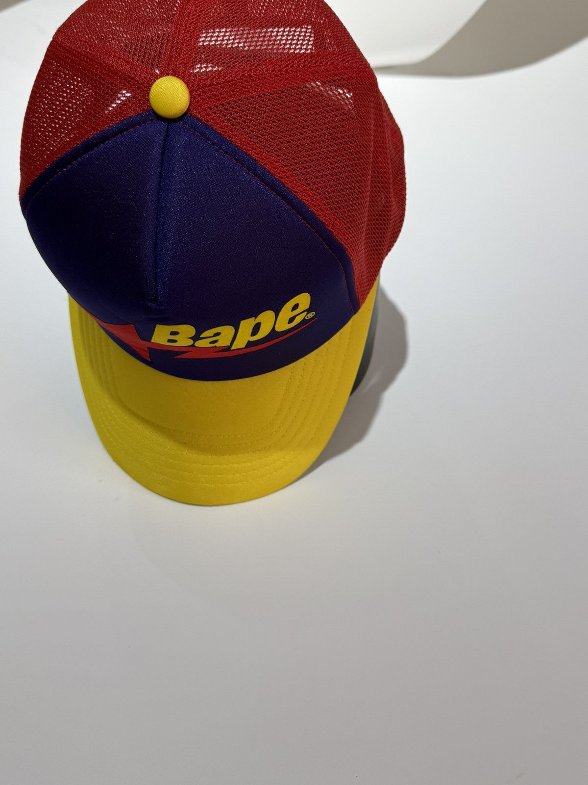 Bape Bathing Ape BAPE Nigo Era STA Logo Trucker Hat Rare Size ONE SIZE - 7 Thumbnail