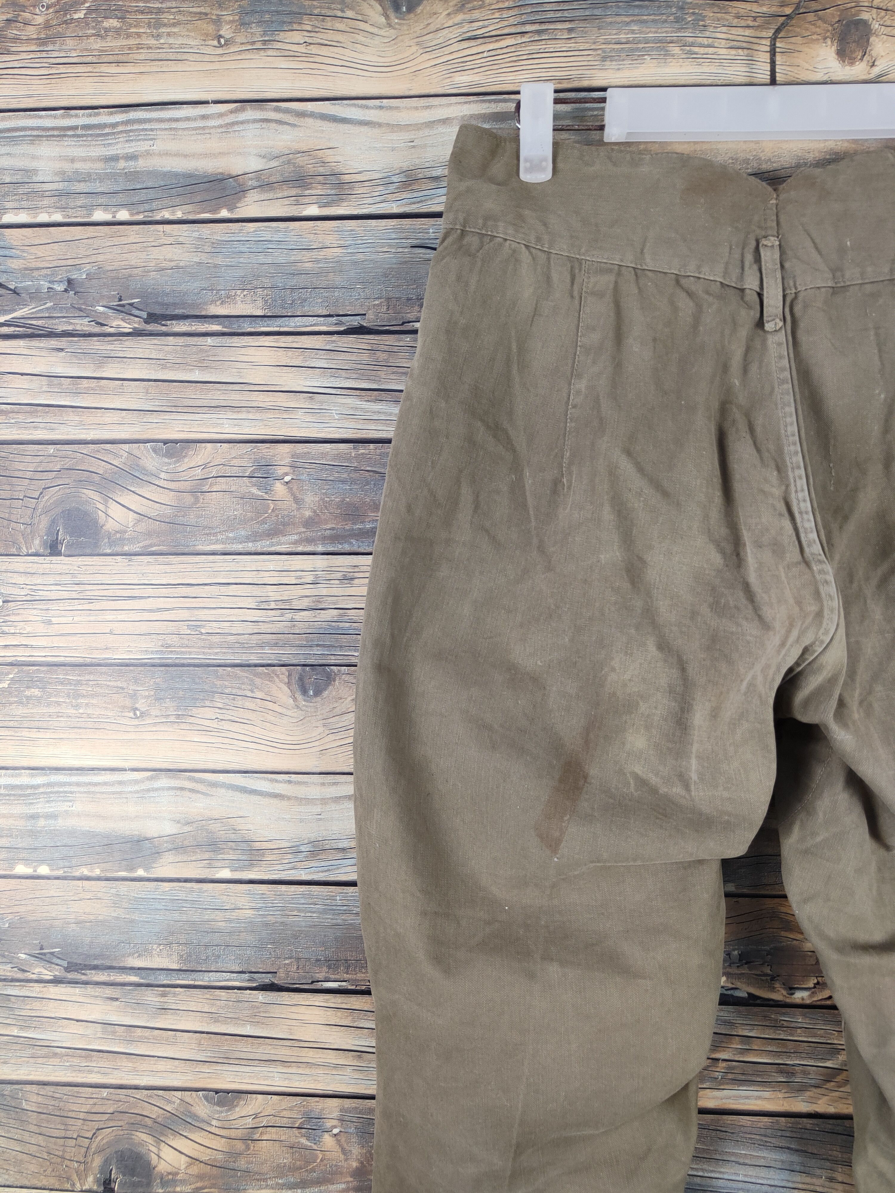 Vintage DL Japan vintage military worker Olive cargo Pants #W1790 Size US 30 / EU 46 - 8 Thumbnail
