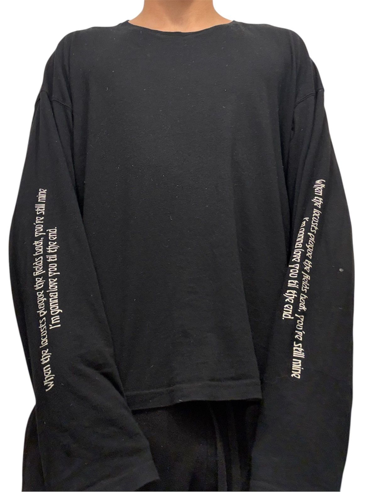 Ann Demeulemeester Archive 2009 two tones long sleeves tee | Grailed