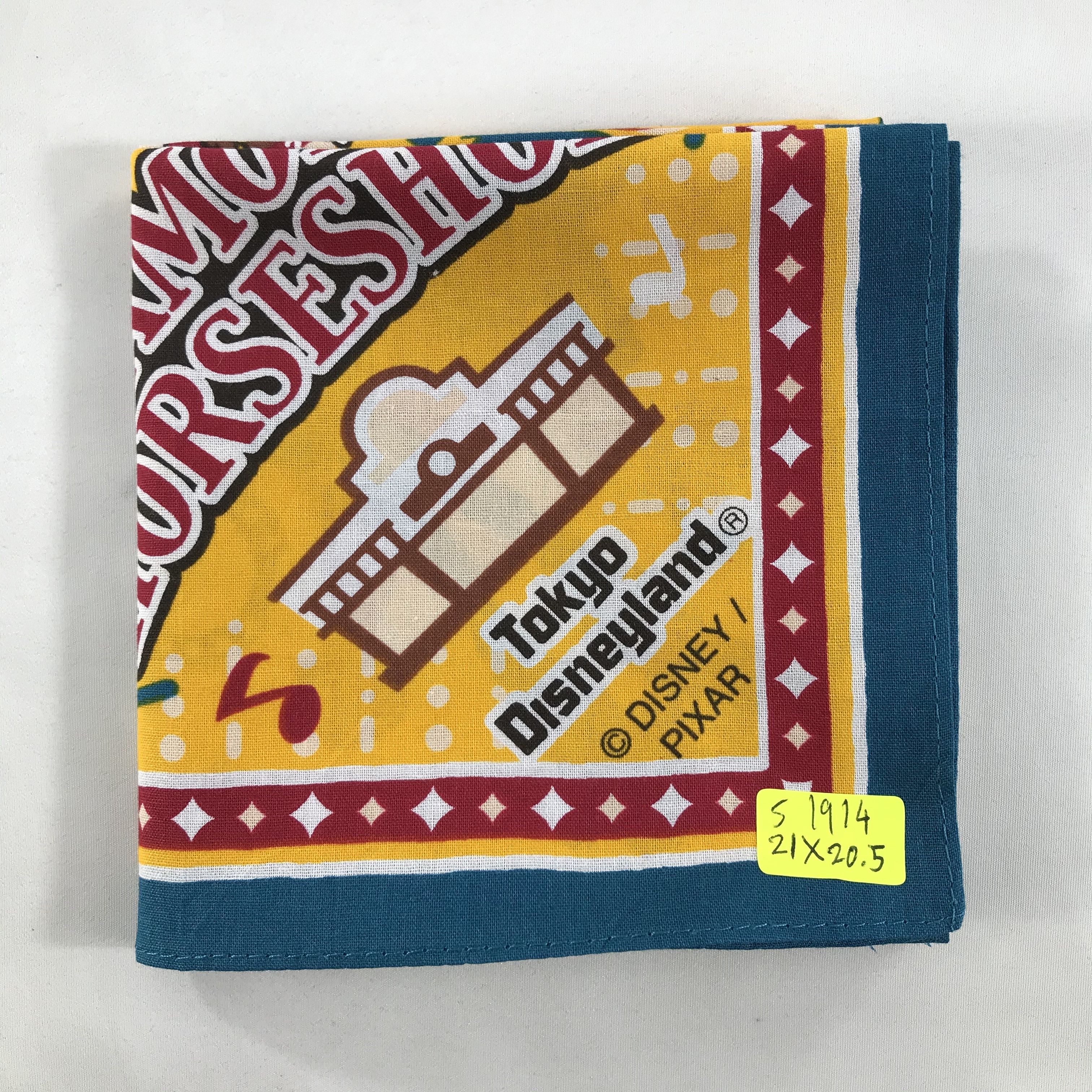 Disney × Japanese Brand × Vintage Disneyland Bandana / Handkerchief / Neckerchief - S1914 Size ONE SIZE - 3 Thumbnail