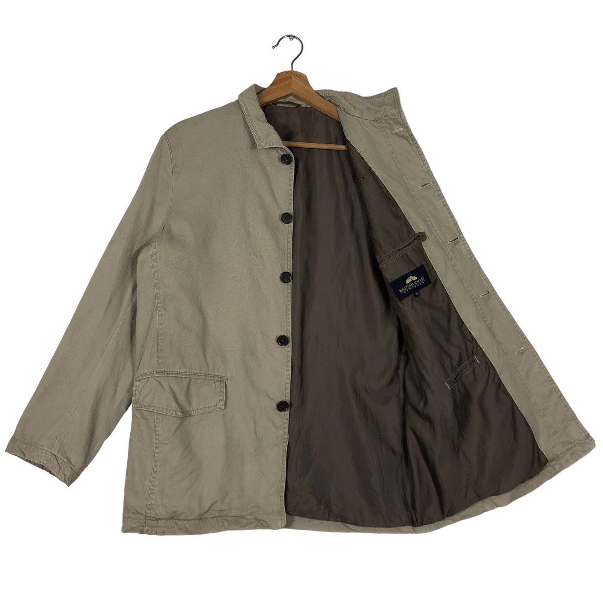 Japanese Brand 🔥90’s Vintage Chore Work Jacket British Khaki Japan Made Size US M / EU 48-50 / 2 - 8 Thumbnail