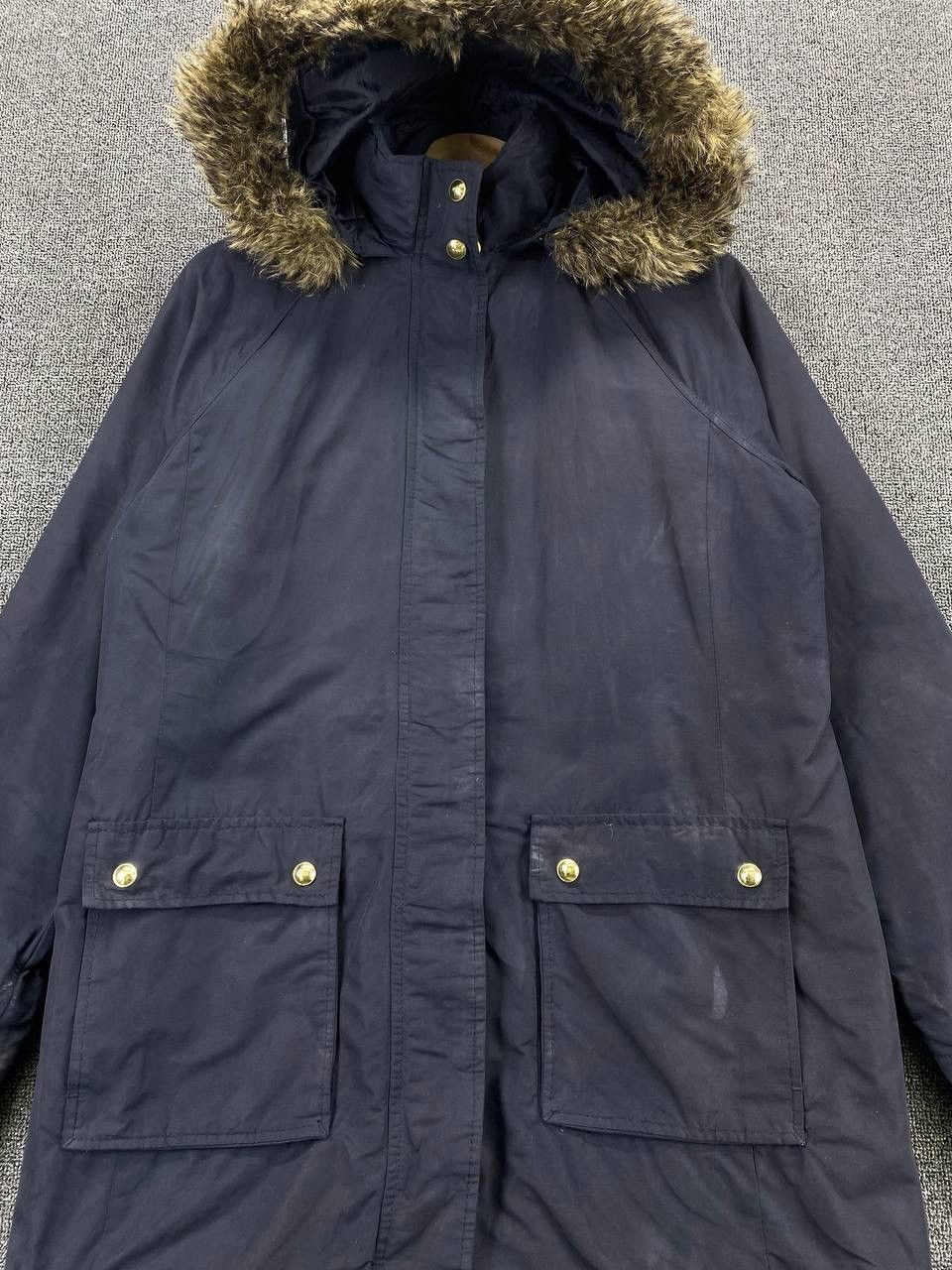 Tommy Hilfiger Vintage Tommy Hilfiger Faux Fur Hoodie Long Jacket Size M / US 6-8 / IT 42-44 - 5 Thumbnail