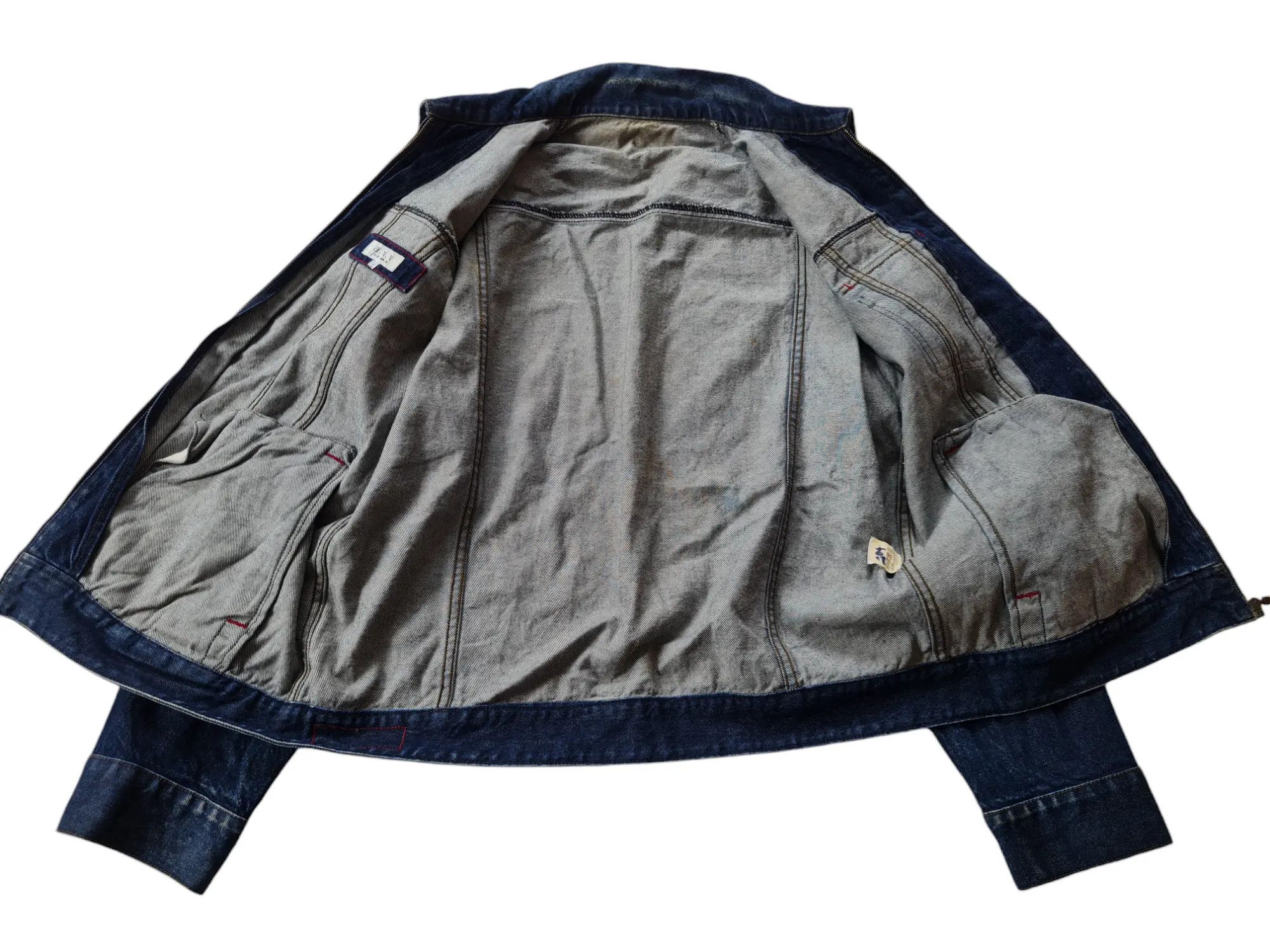 Vintage A.V.V Homme Denim Jacket Size US L / EU 52-54 / 3 - 4 Thumbnail
