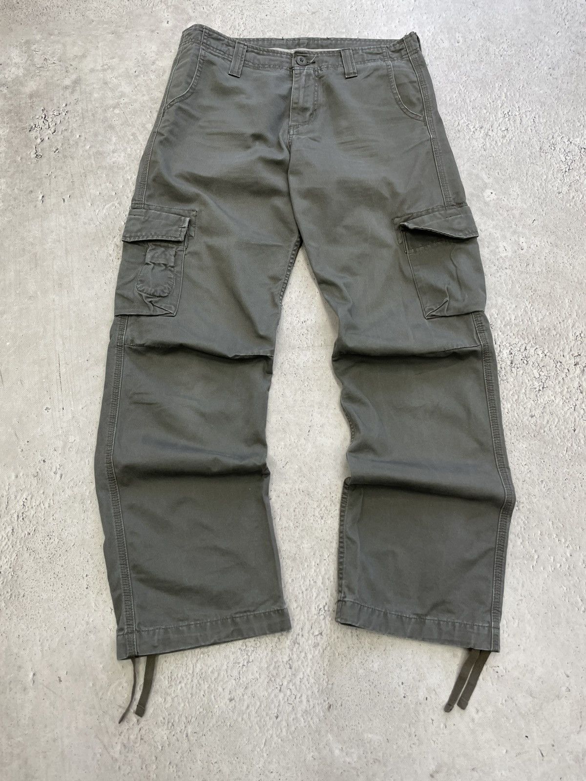 Carhartt Carhartt Workwear Dark Green Cargo Pants Utility Style Size US 31 - 1 Thumbnail