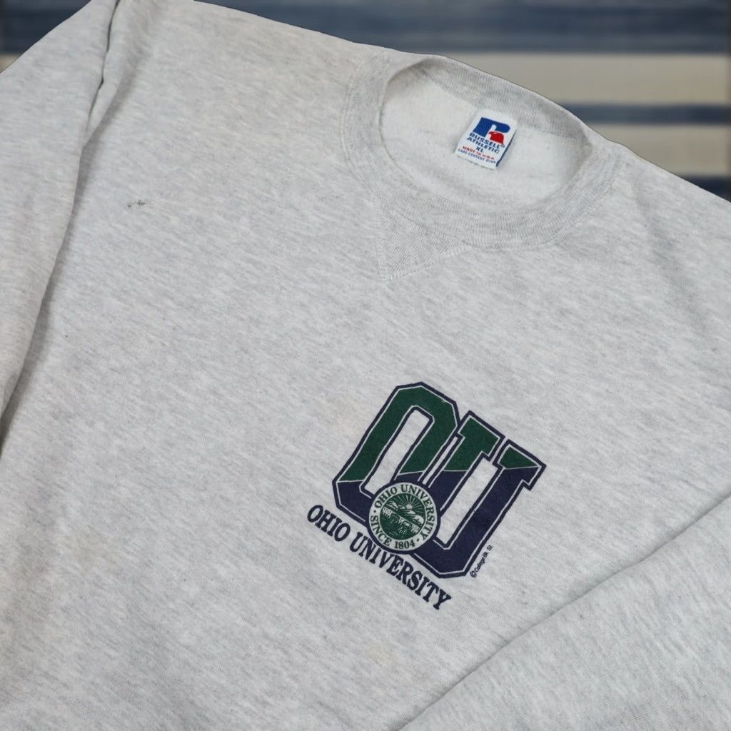 Russell Athletic VINTAGE Russell Athletics Ohio University XL Graphic Spellout Sweatshirt Gray Mens XL Graphic Spellout Sweatshirt Ohio University Russell Athletic Size US XL / EU 56 / 4 - 1 Thumbnail