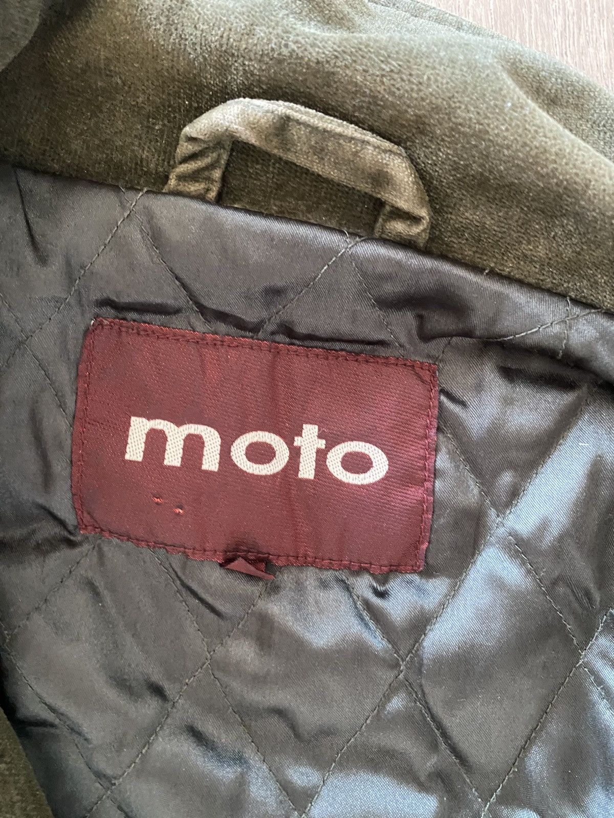 Other Moto Olive Trucker Jacket – Quilted Lining Size US L / EU 52-54 / 3 - 4 Thumbnail