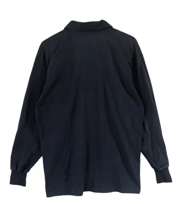 Adidas Vintage Y2K Adidas All Black Rugby Jerseys Size US M / EU 48-50 / 2 - 2 Thumbnail