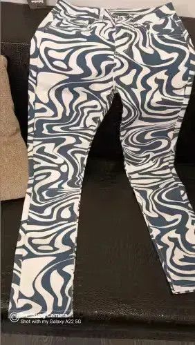 Men 3D digital Printed Jeans Fashion Zebra Print