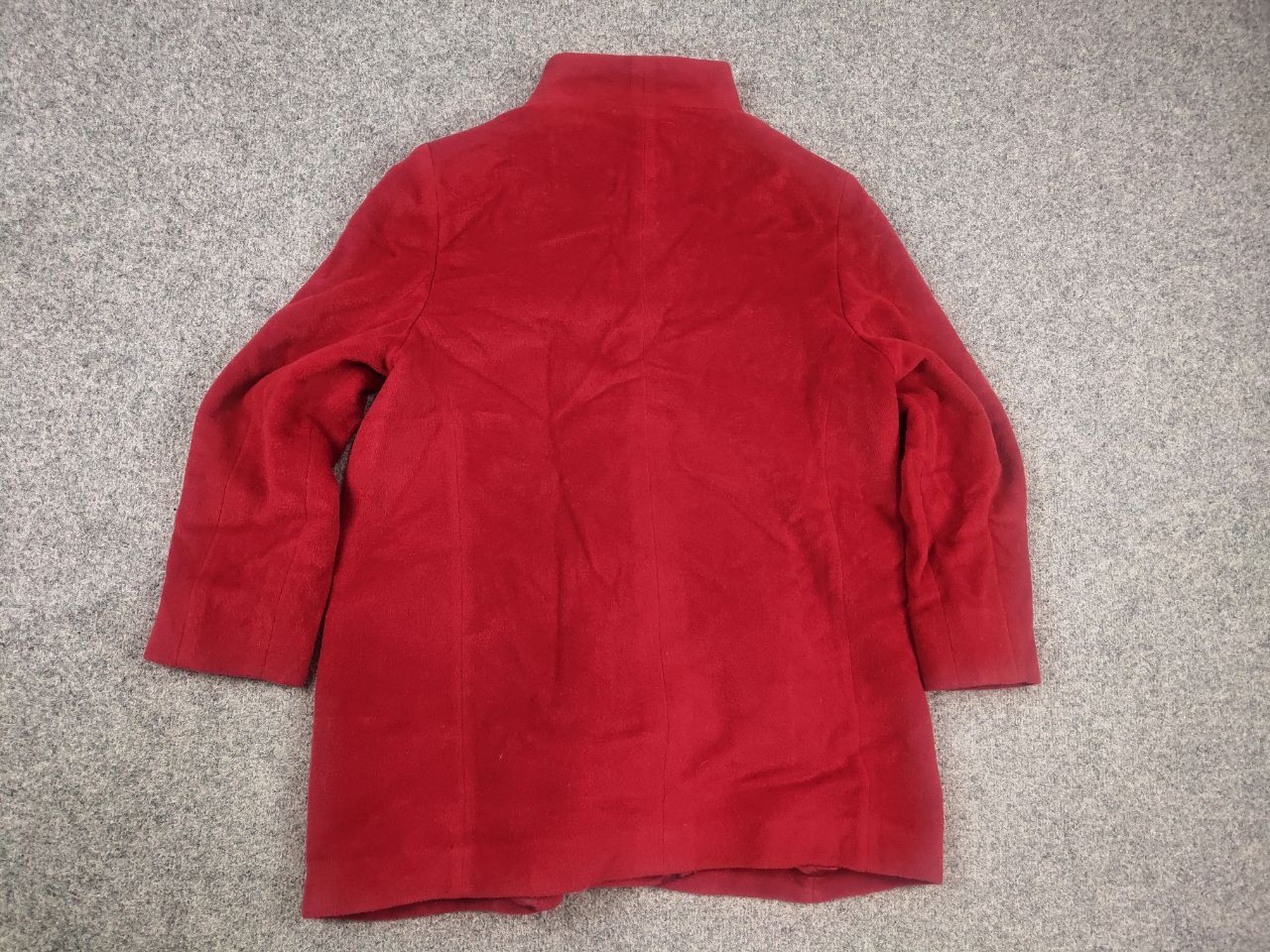 Cinzia Rocca Cinzia Rocca Due coat Red alpaca stand-up collar Jacket Size XL / US 12-14 / IT 48-50 - 11 Thumbnail