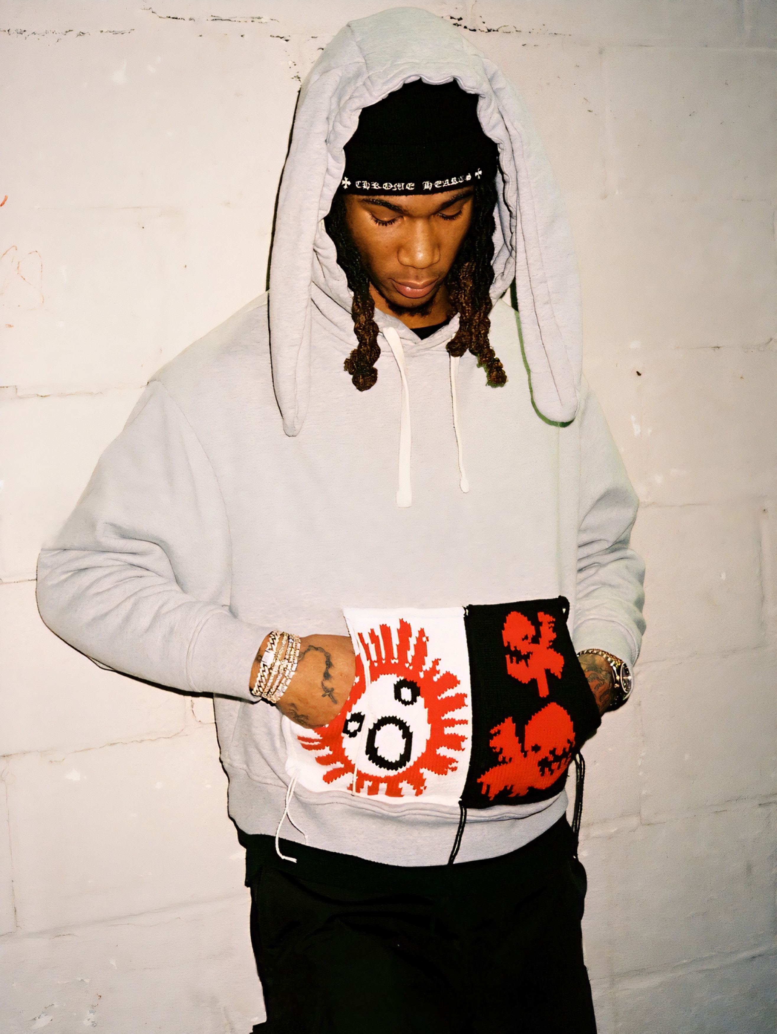 Charles Jeffrey LOVERBOY Charles Jeffrey LOVERBOY - Patch Rabbit Ears Hoodie Size US XL / EU 56 / 4 - 9 Thumbnail