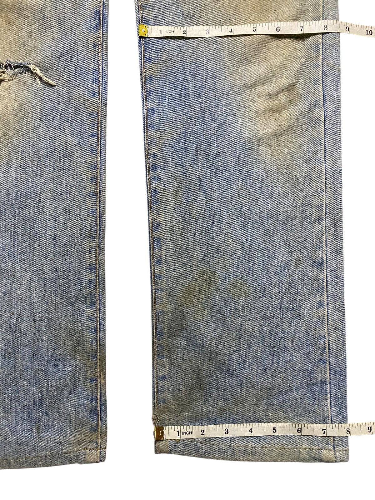 Edwin Japan Brand Edwin 403 Crazy Dirty Mud Wash Distressed Loose Size US 33 - 16 Thumbnail