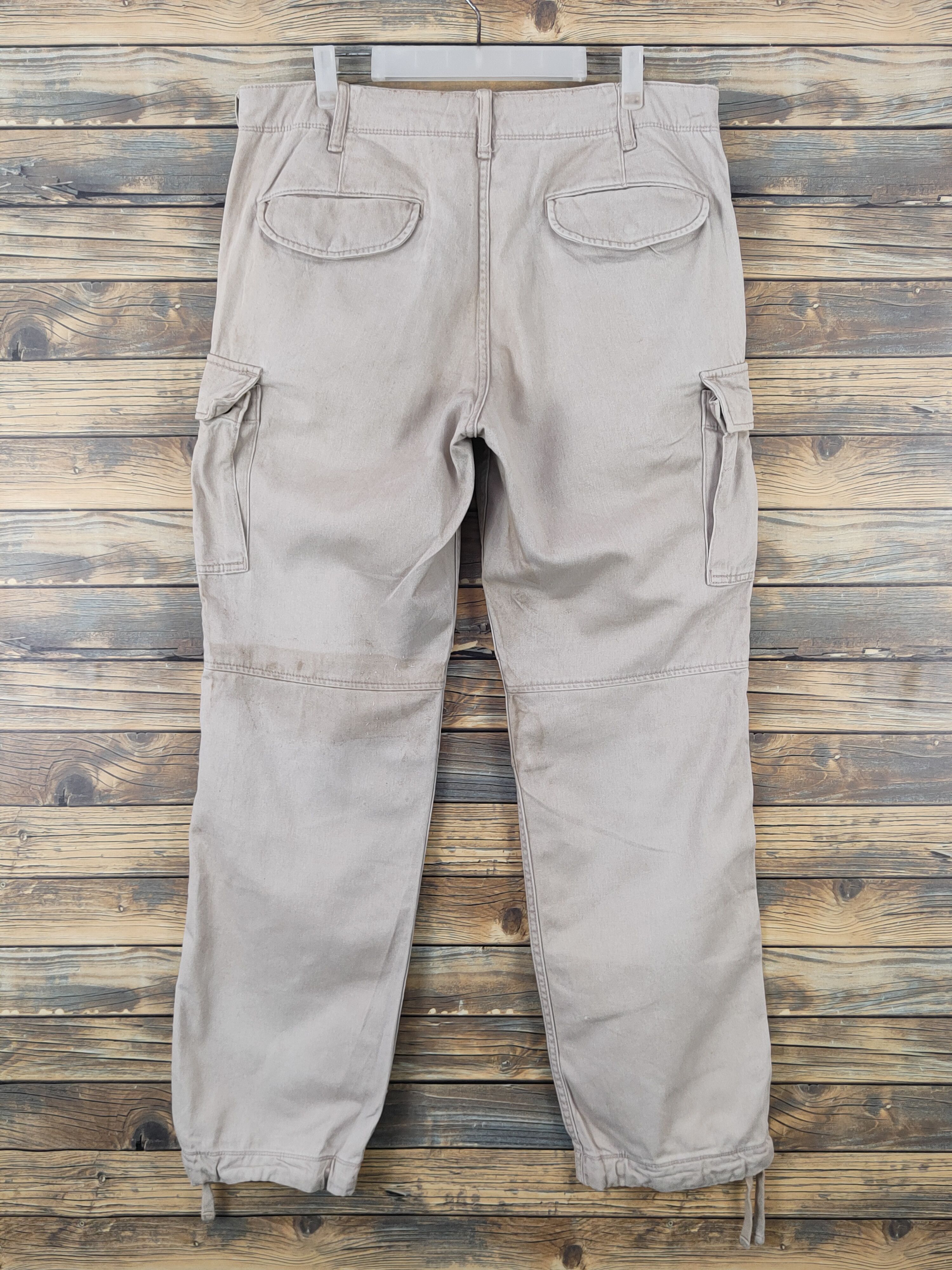 Japanese Brand Uniqlo Beige Multipocket Tactical Cargo Pants #W1584 Size US 36 / EU 52 - 7 Thumbnail