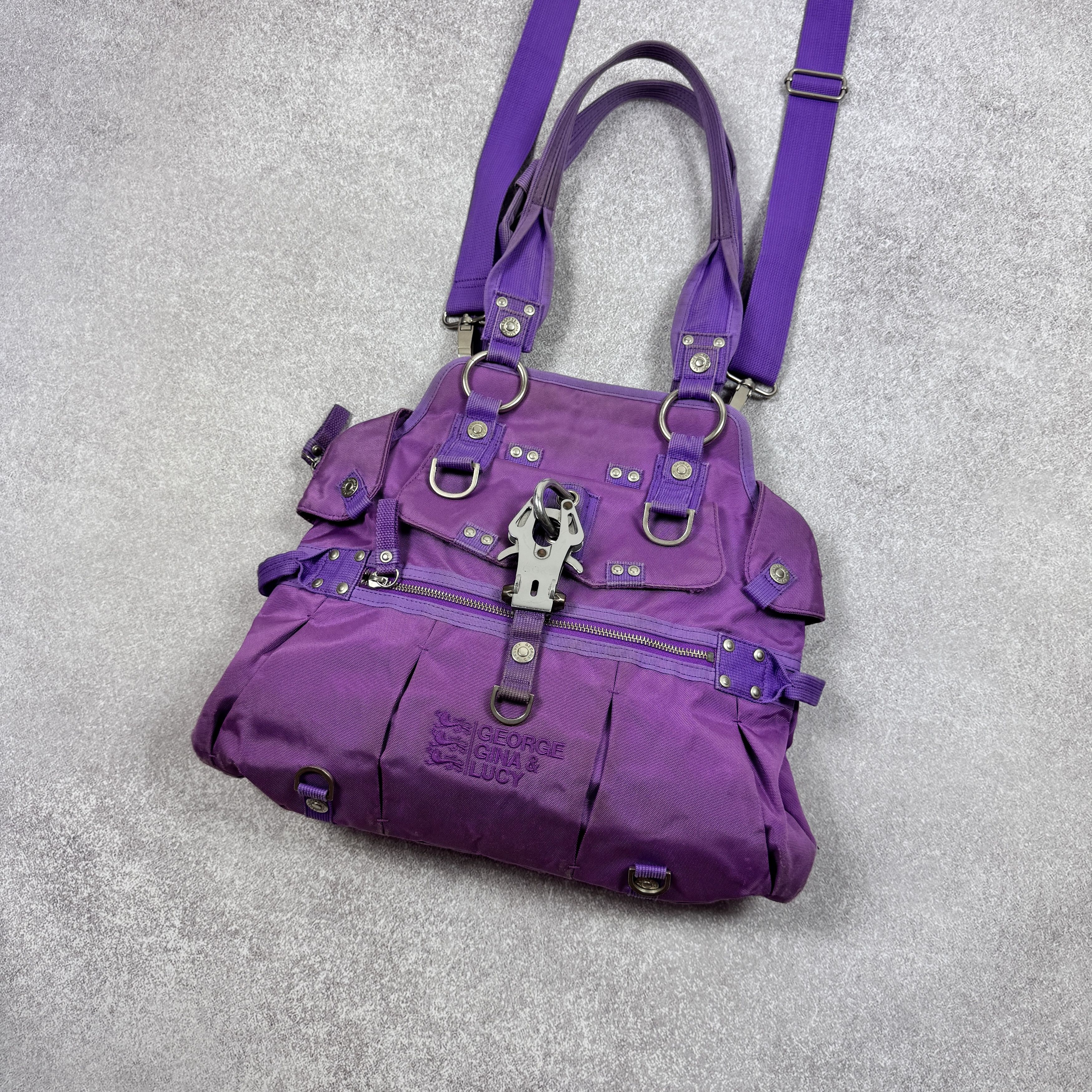 George Gina & Lucy George Gina & Lucy She Said He Said Purple Y2K Handle Bag Size ONE SIZE - 3 Thumbnail
