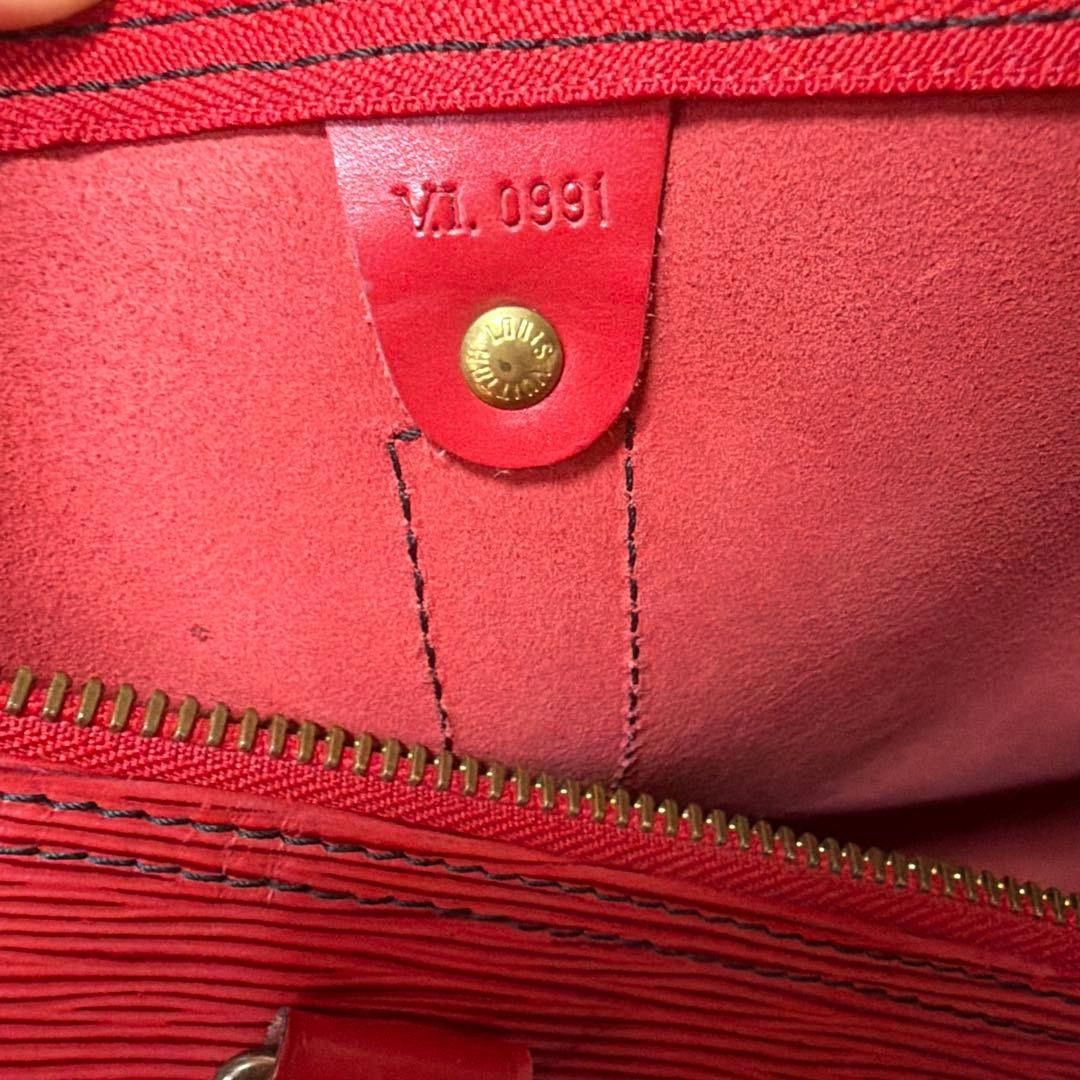 Louis Vuitton Louis Vuitton - Red Epi Keepall 50 Boston Bag Preloved Size ONE SIZE - 6 Thumbnail