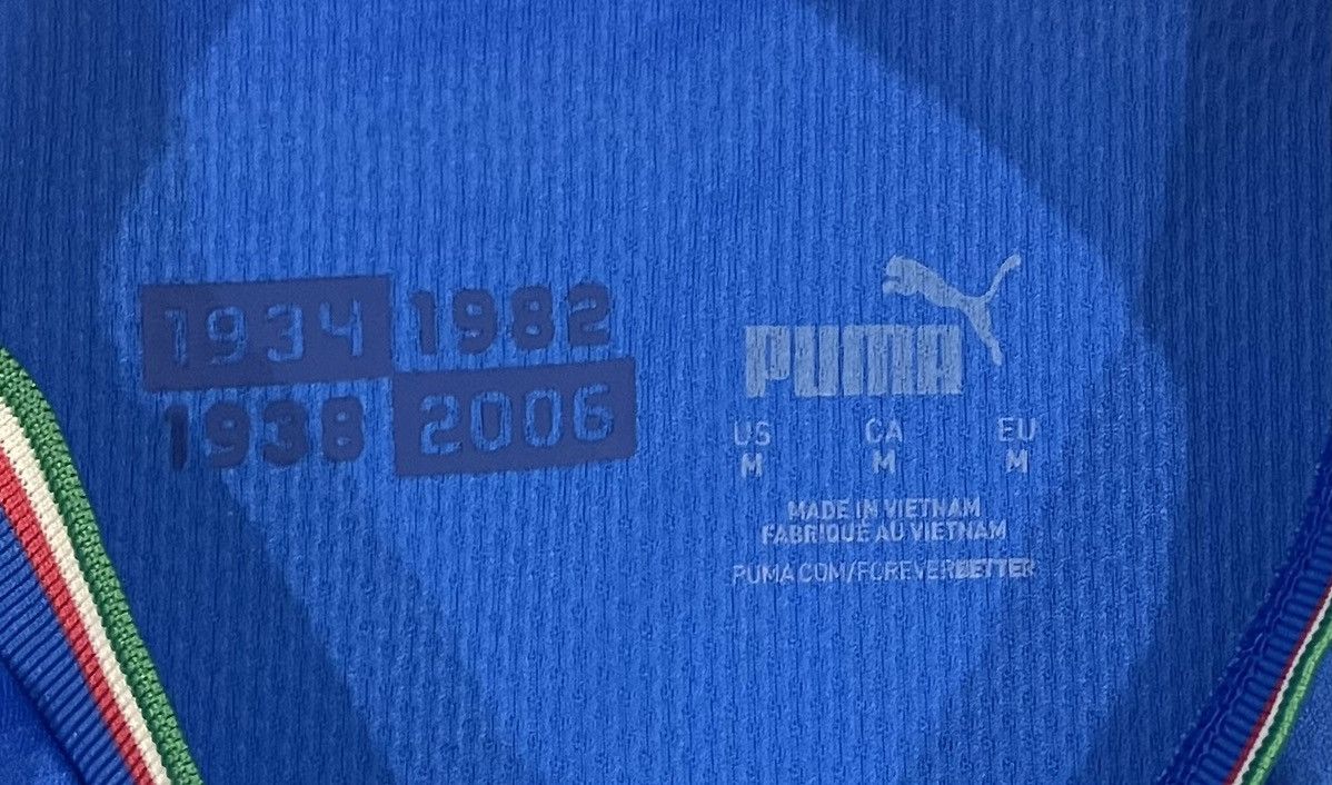 Puma Puma 2022/23 Italy National Soccer Jersey Men’s Size Medium Size US M / EU 48-50 / 2 - 5 Thumbnail