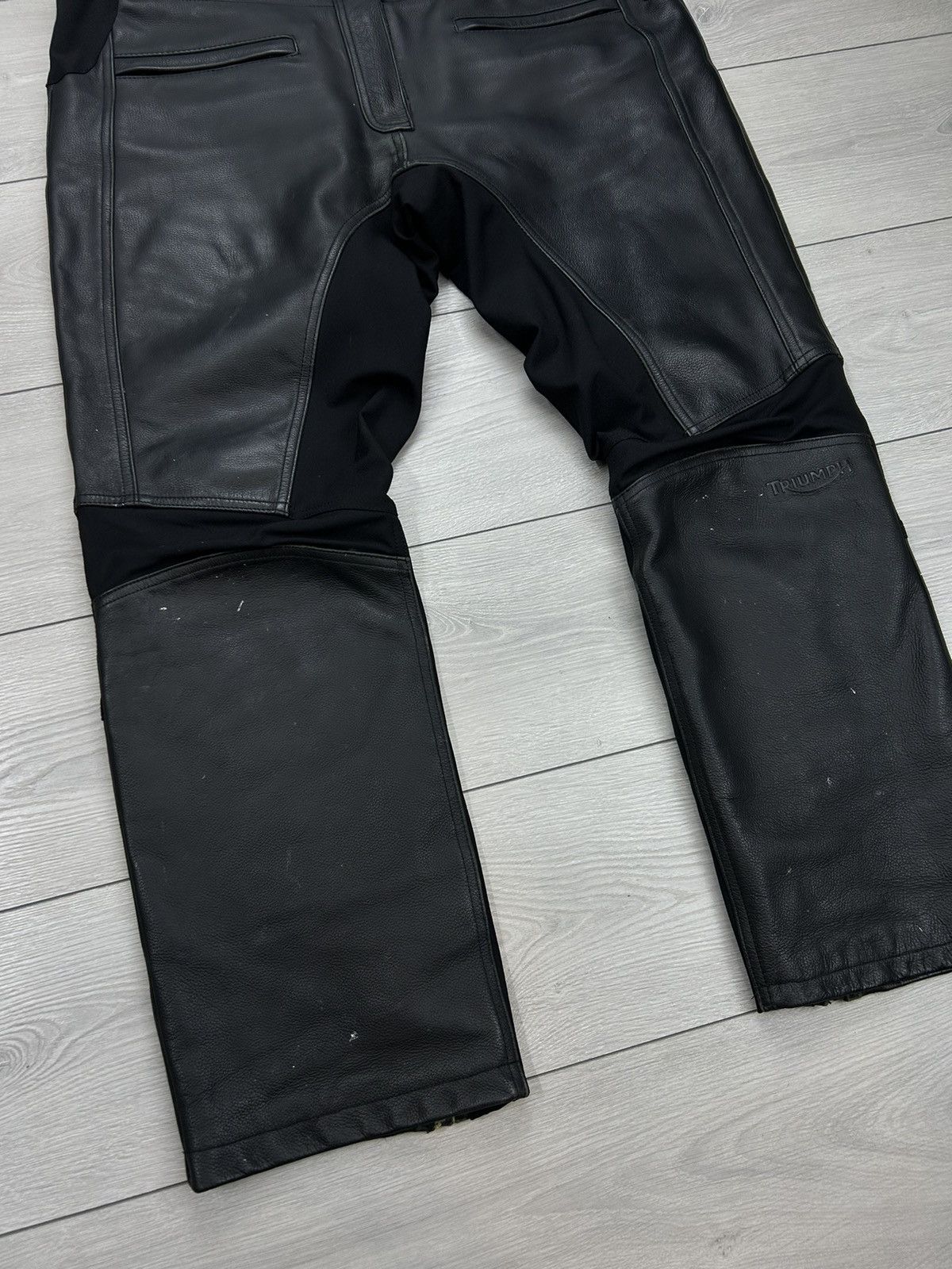 Leather Leather Moto Racing Black Pant Size XL Size US 36 / EU 52 - 2 Thumbnail