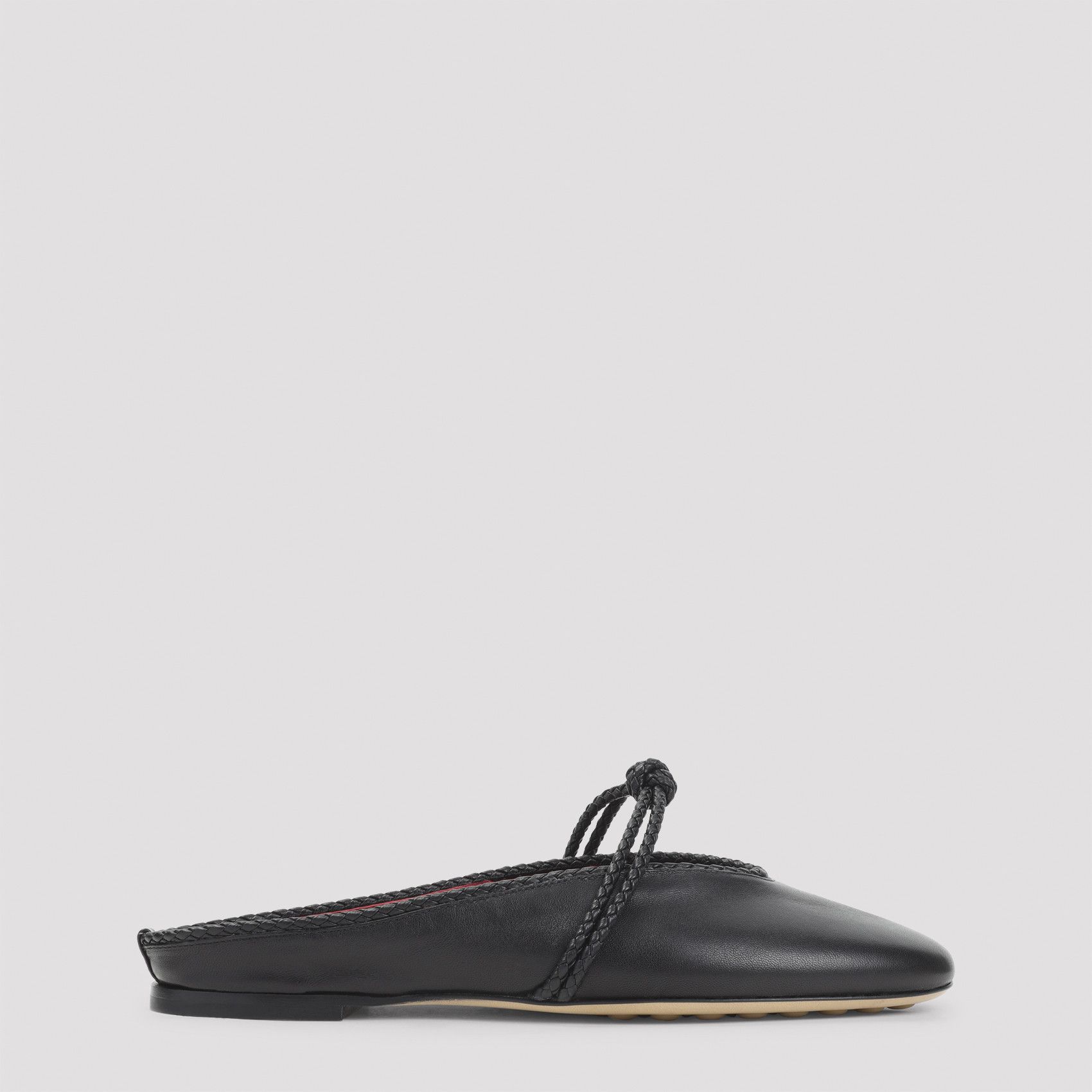 Bottega Veneta Black Bottega Veneta Lug Mary-Jane Flats shoes Sz 8