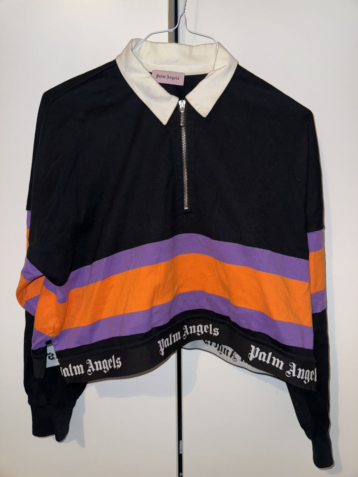 Palm Angels Palm Angels rugby style cropped polo Size S / US 4 / IT 40 - 1 Thumbnail