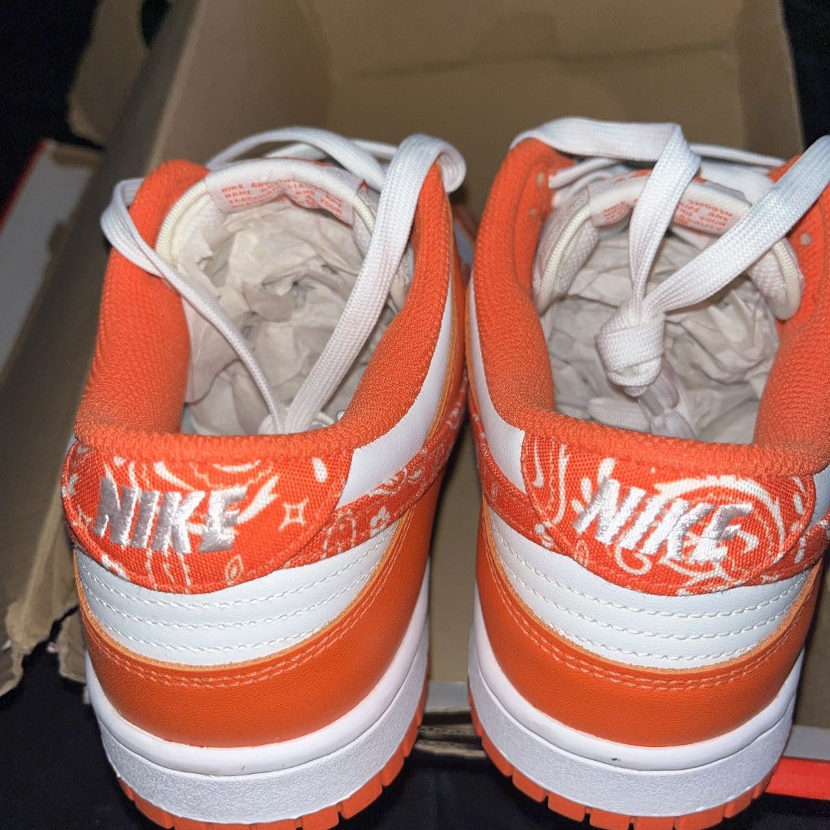 Nike Nike Dunk Low Orange Paisley Size US 9.5 / IT 39.5 - 4 Thumbnail